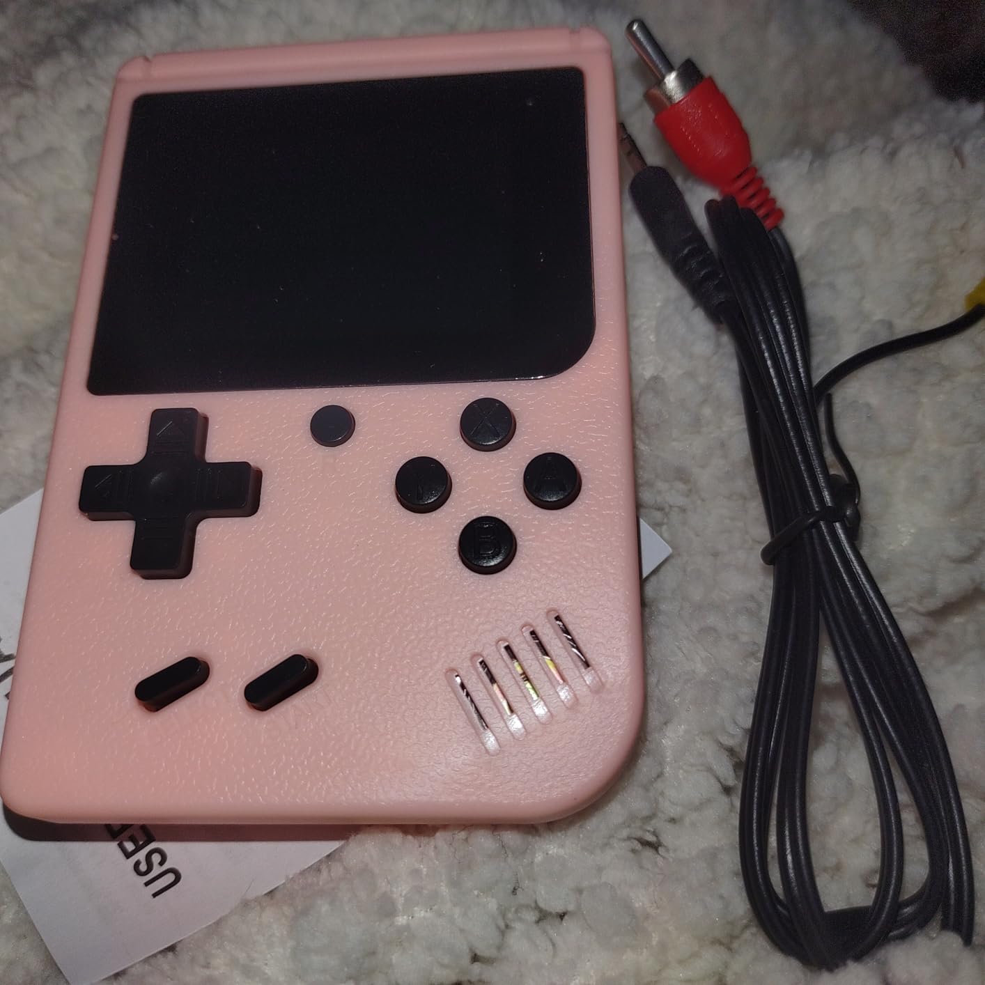 Retro Handheld Games Console, Built-in 400 Video Games,Portable Video Gaming Player with 3.0 Inch IPS Screen and Rechargeable Battery (Gray) customer photo 2