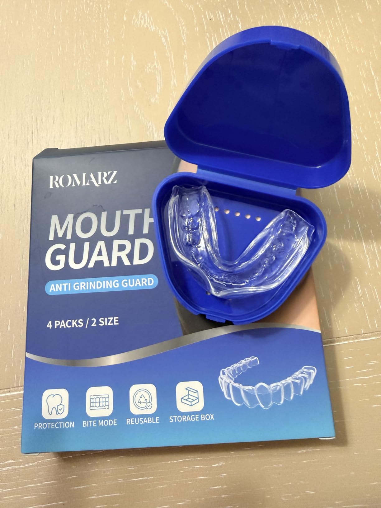 Anti Grinding Guard for Clenching Teeth at Night, Mouth Guard for Grinding Teeth at Night, Teeth Grinding Mouthguards for Sleeping, Comfortable Grinding Guard for Adults customer photo 2