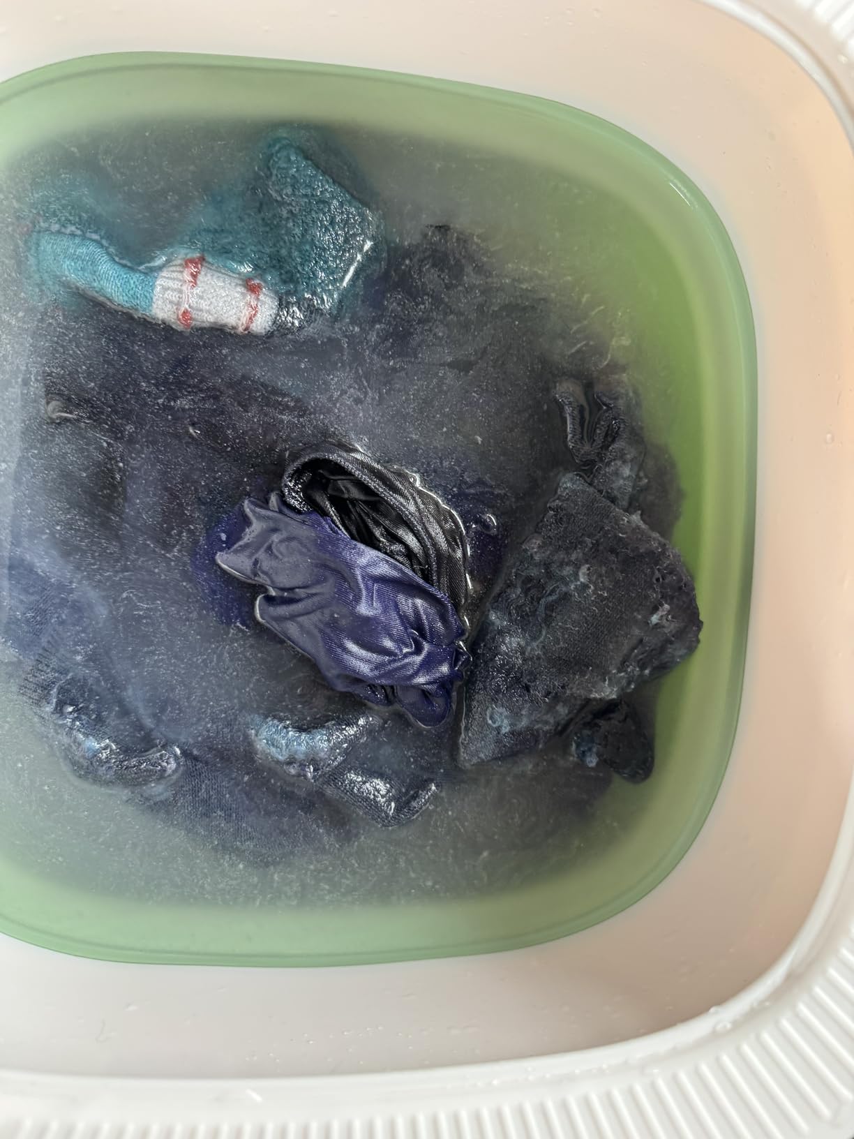 16L Foldable Portable Washing Machine, 45dB Quiet 3-Mode Mini Washer, No Installation Compact Laundry for Travel RV Dorm Apartment Camping, Green customer photo 1