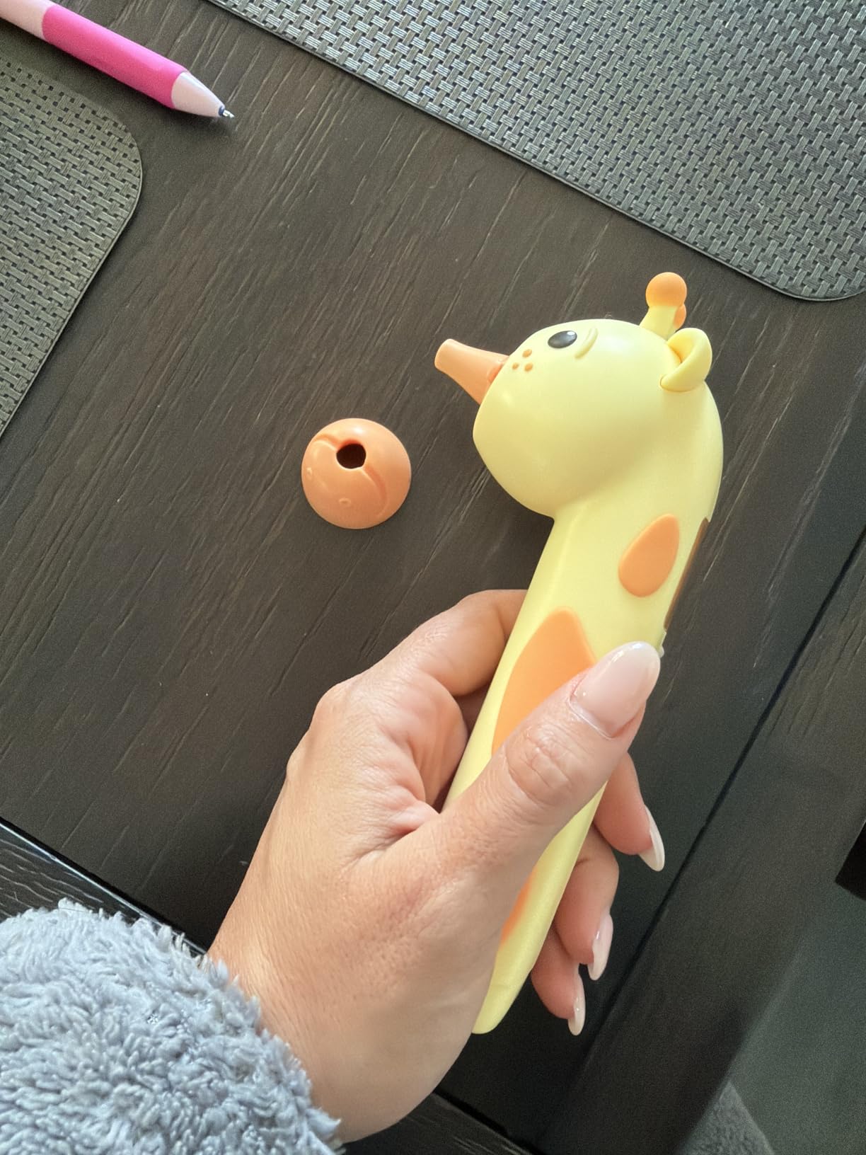 Baby Thermometer for Kids - Digital Infrared No-Touch Forehead & Ear Thermometer, 3-in-1 Contactless Thermometer with Fever Indicator, Fever Buddy Giraffe customer photo 2