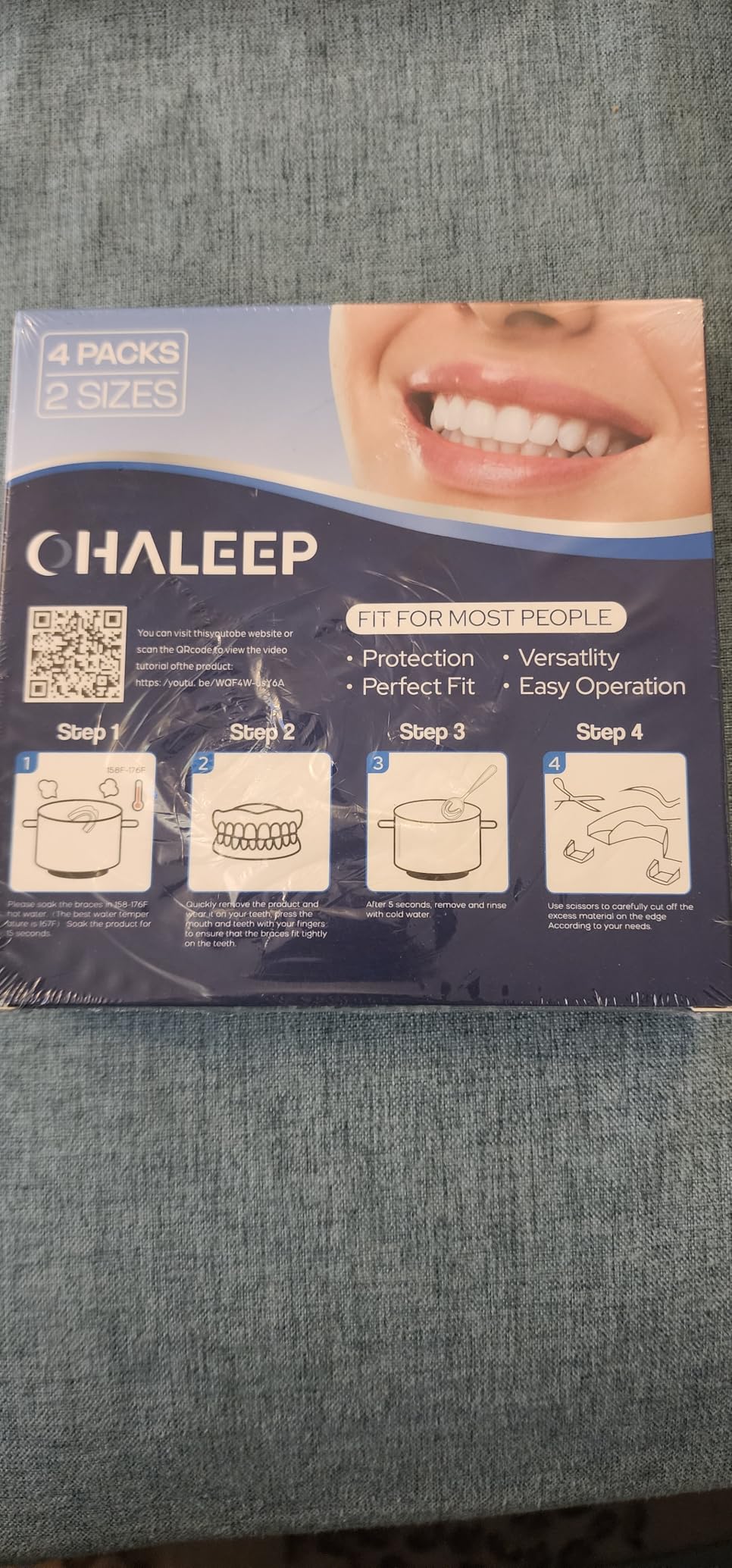 Anti Grinding Mouth Guard for Clenching Teeth at Night, Teeth Grinding Mouthguards for Sleeping, Mouth Guard for Grinding Teeth at Night, Night Guards for Teeth Grinding for Adults customer photo 2