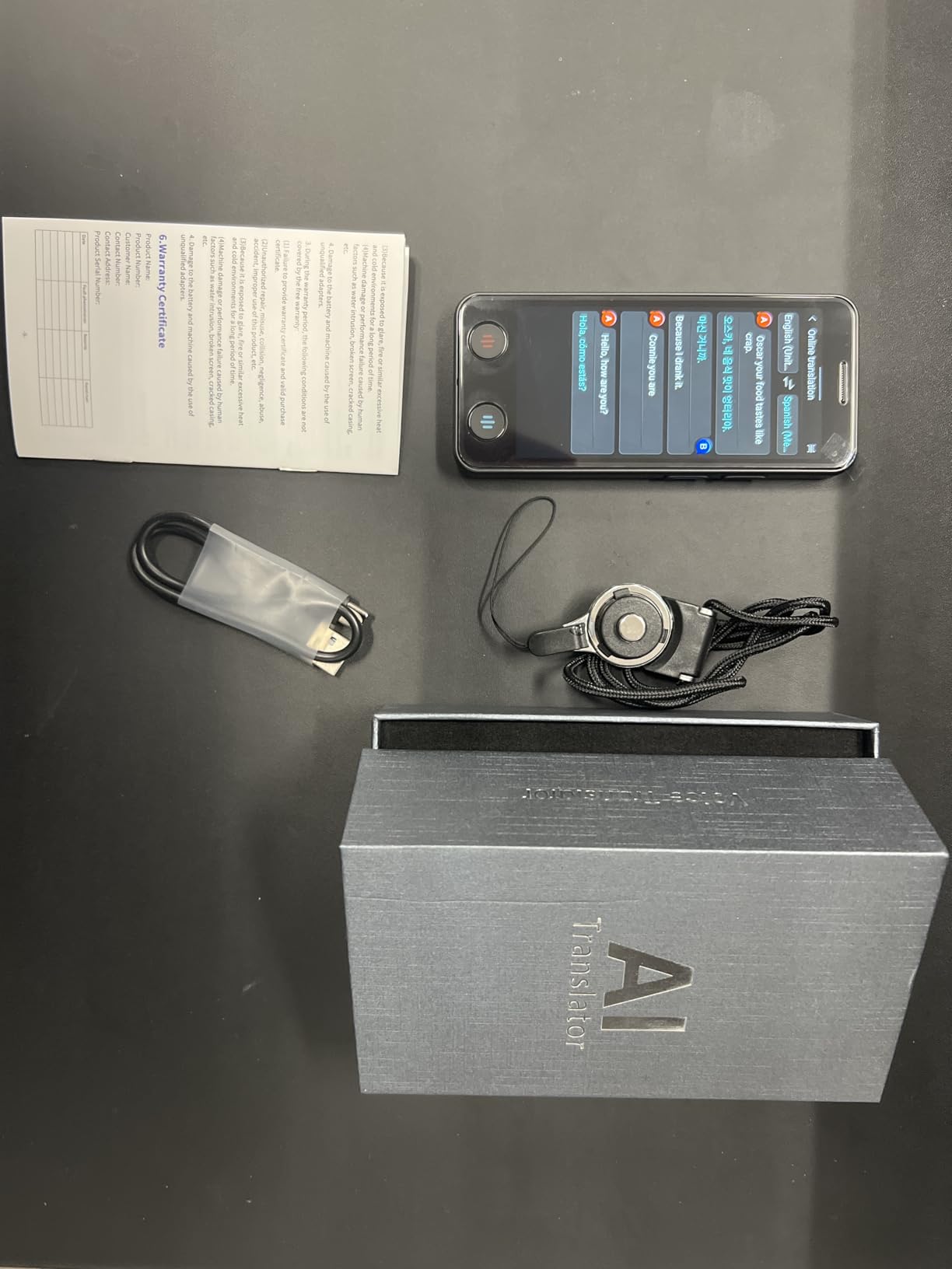 Language Translator Device No WiFi Needed, Instant Pocket AI Translator, traductor de Ingles español, Support 150 Languages Real-TimeVoice Translation, Traductor for Business Travel Study customer photo 1