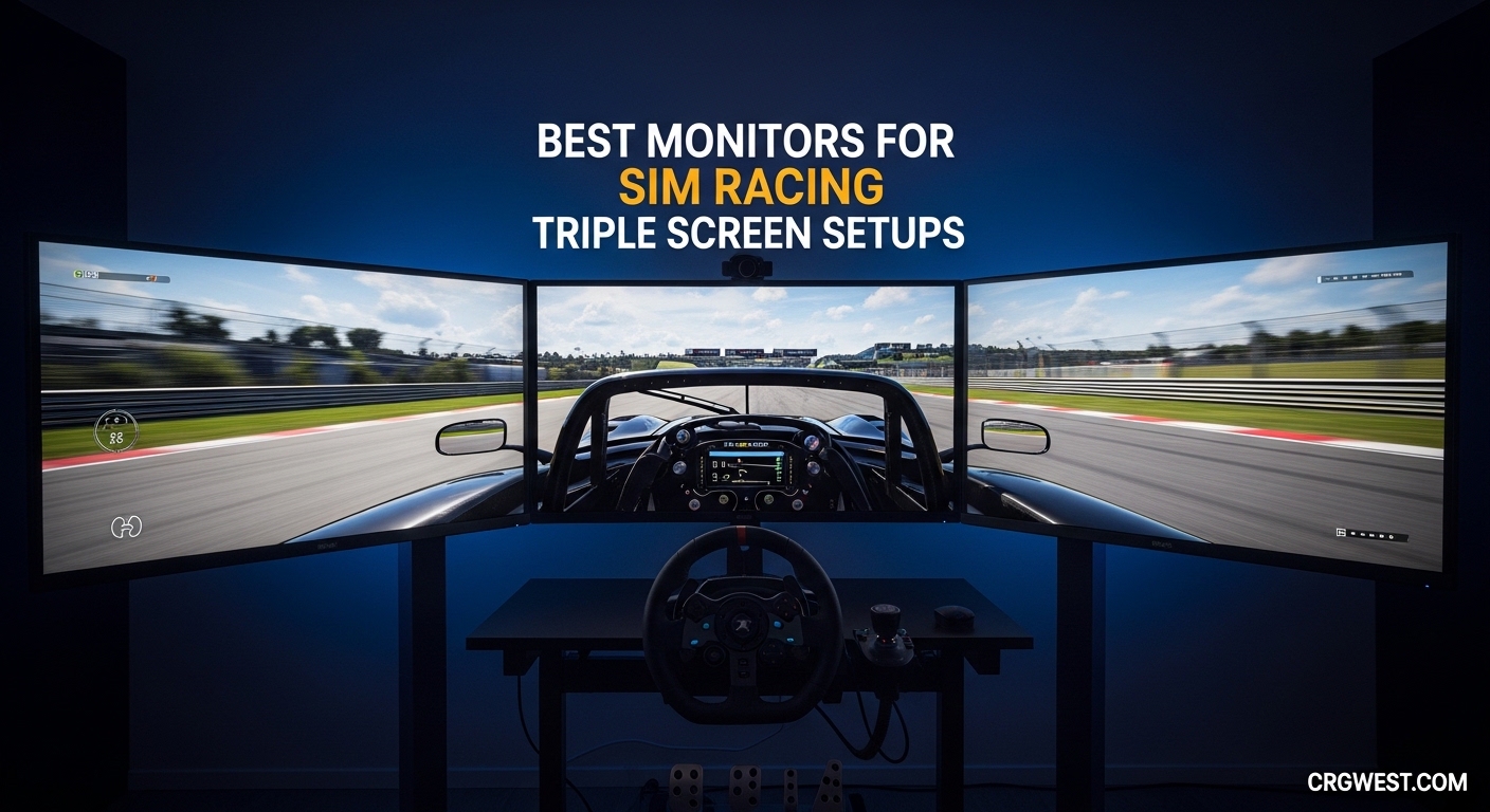 Best Monitors for Sim Racing Triple Screen Setups