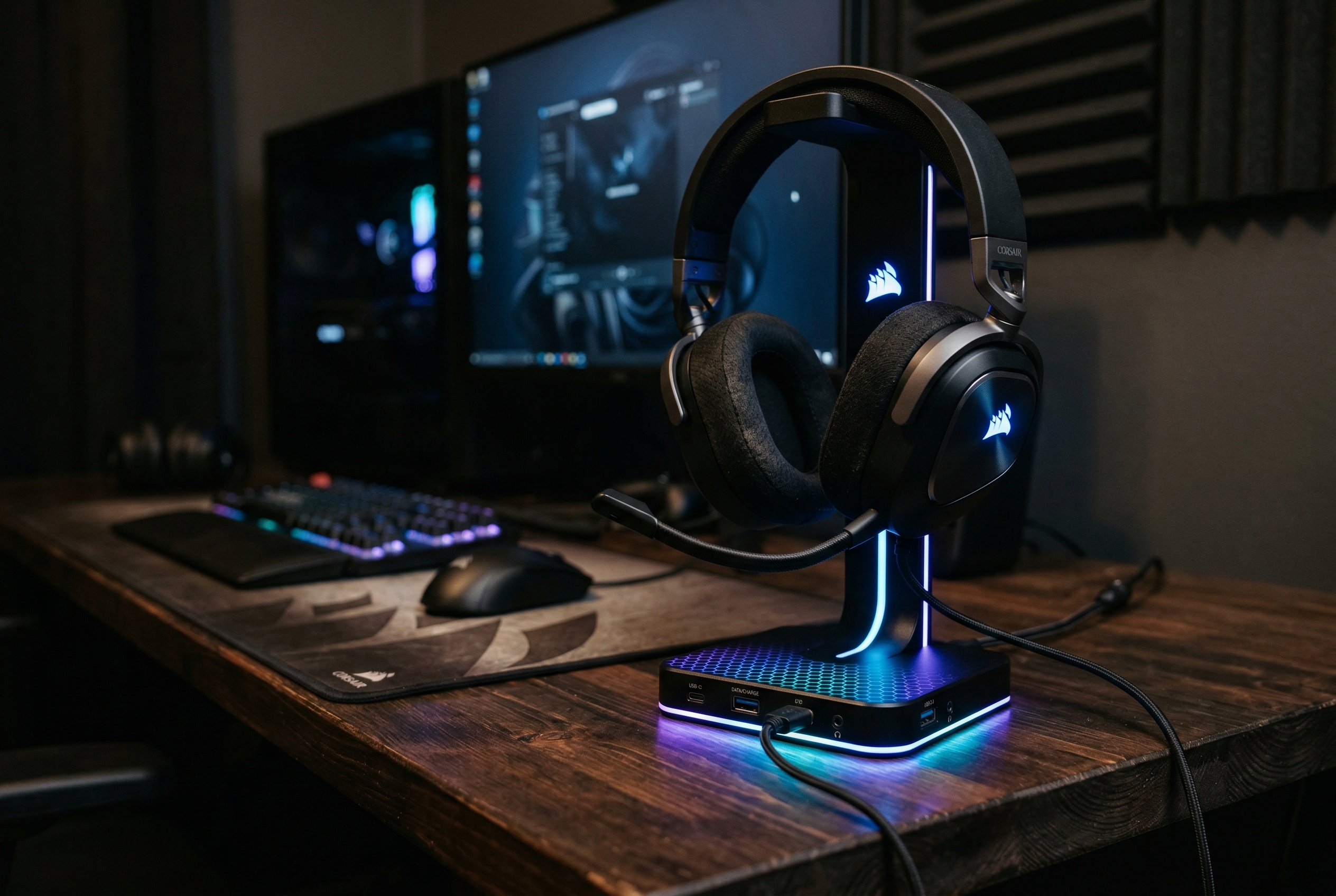 Best gaming headset stands with USB hubs