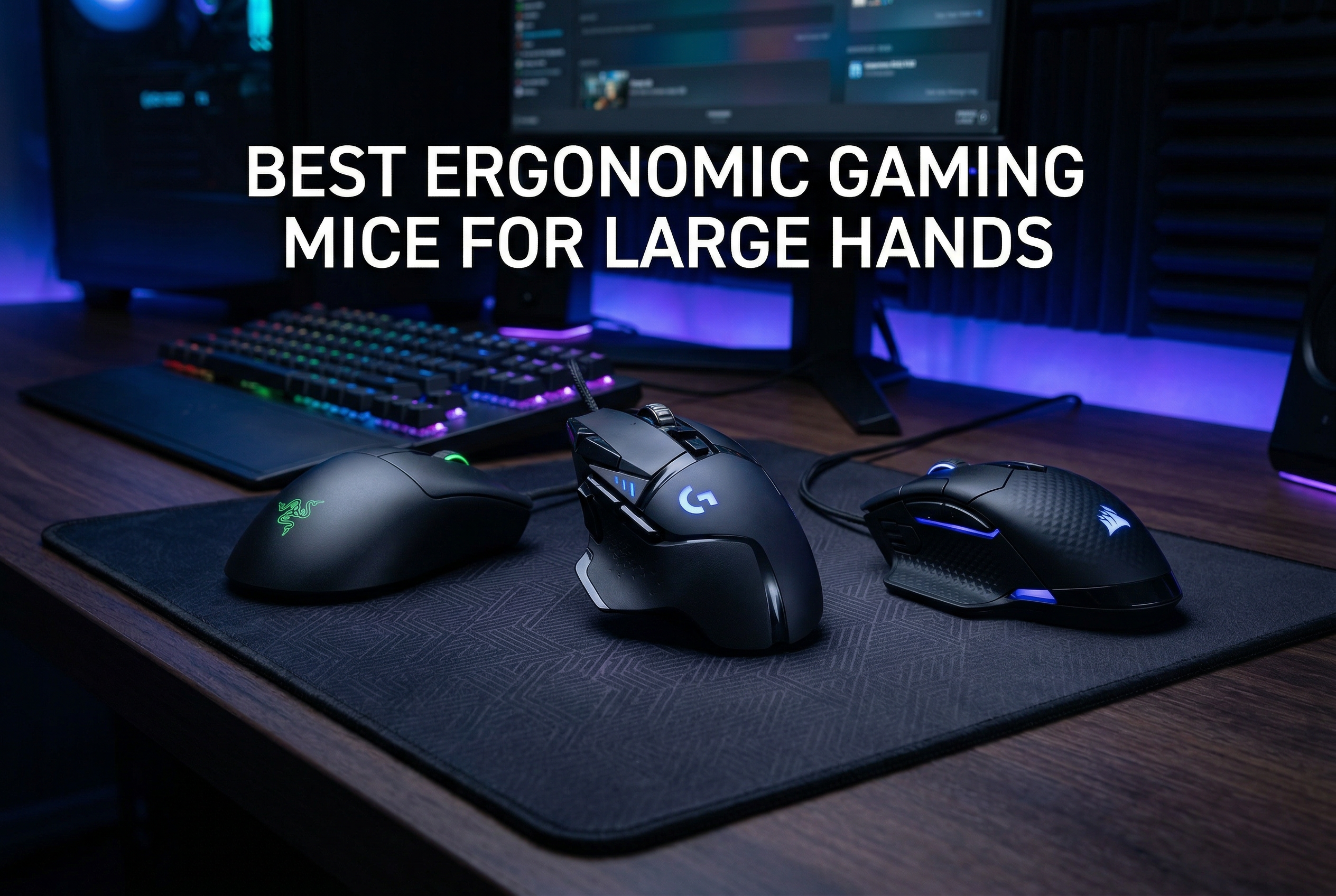 Best ergonomic gaming mice for large hands