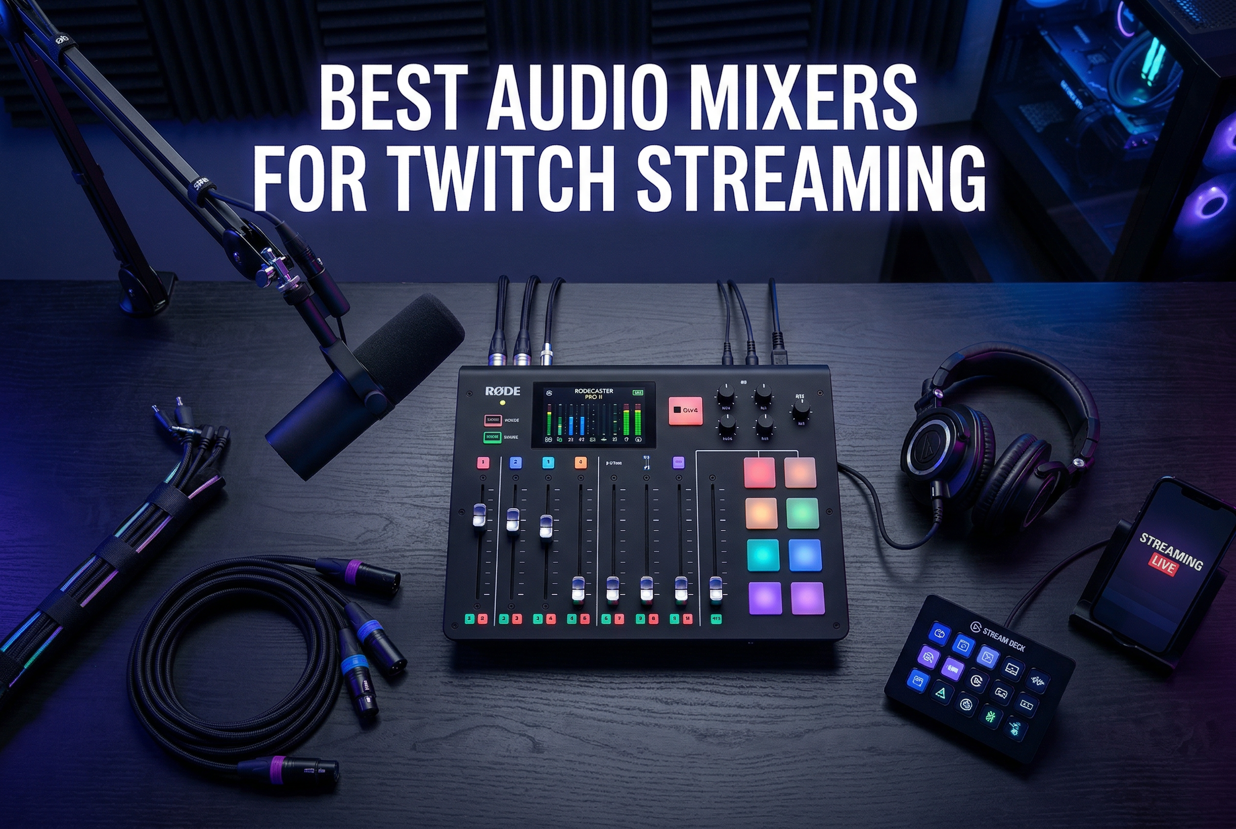 Best audio mixers for Twitch streaming