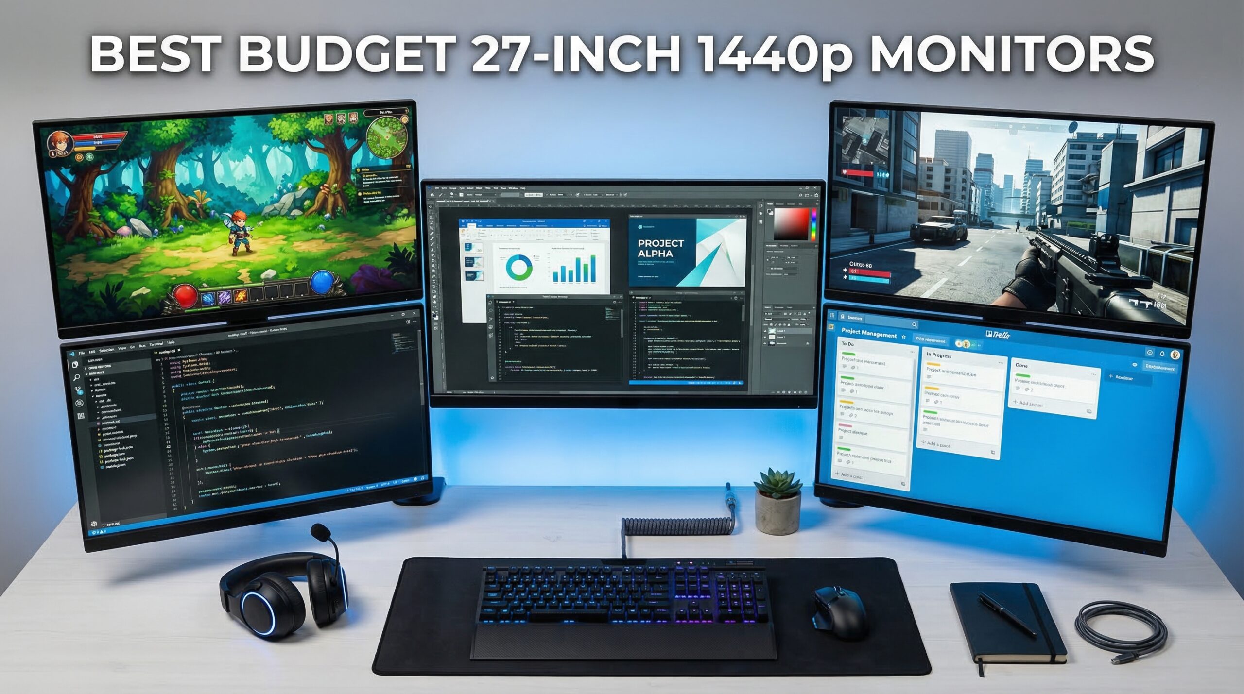 Best budget 27-inch 1440p monitors