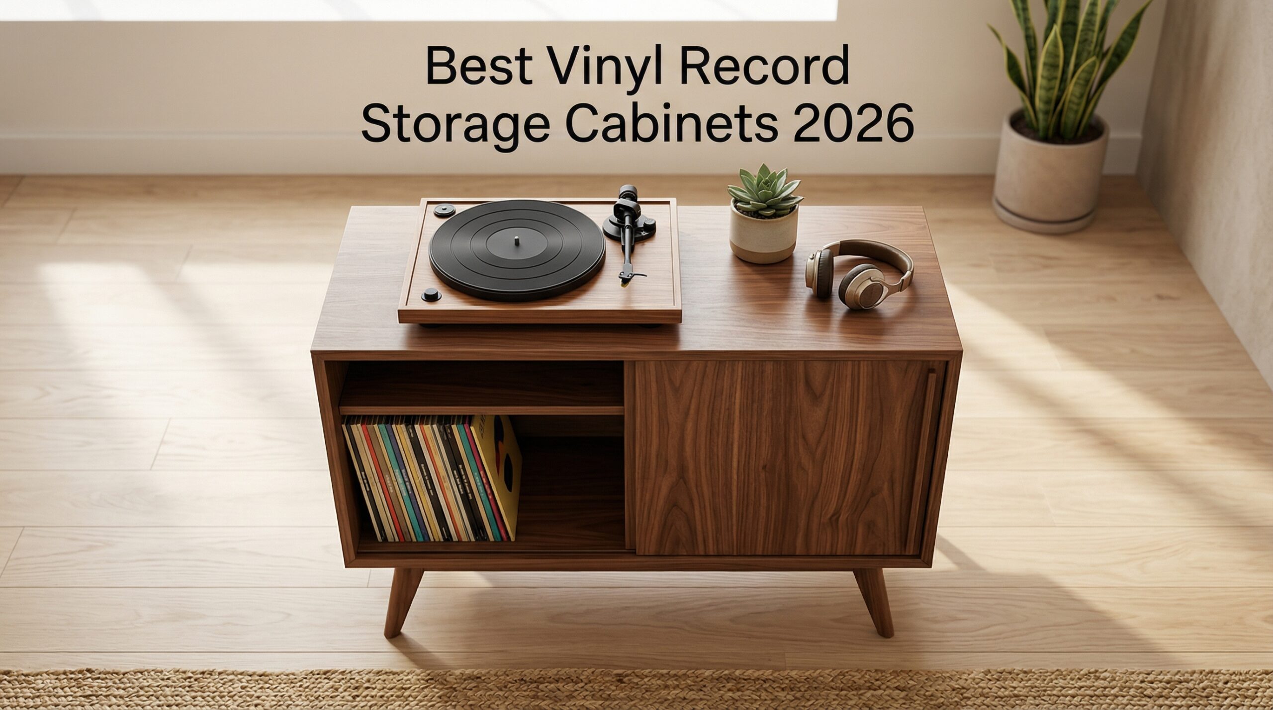 best vinyl record storage cabinets
