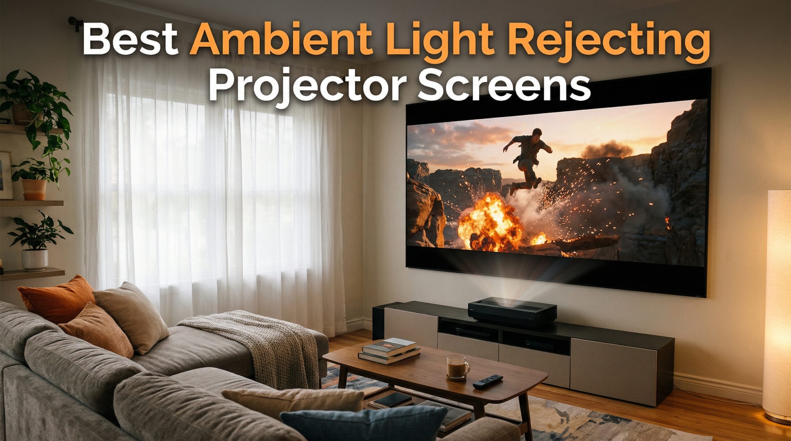best ambient light rejecting projector screens