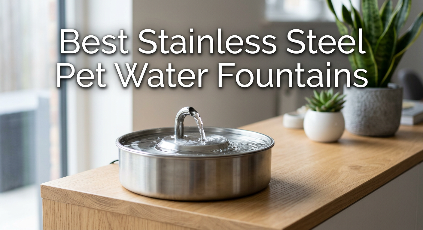 best stainless steel pet water fountains