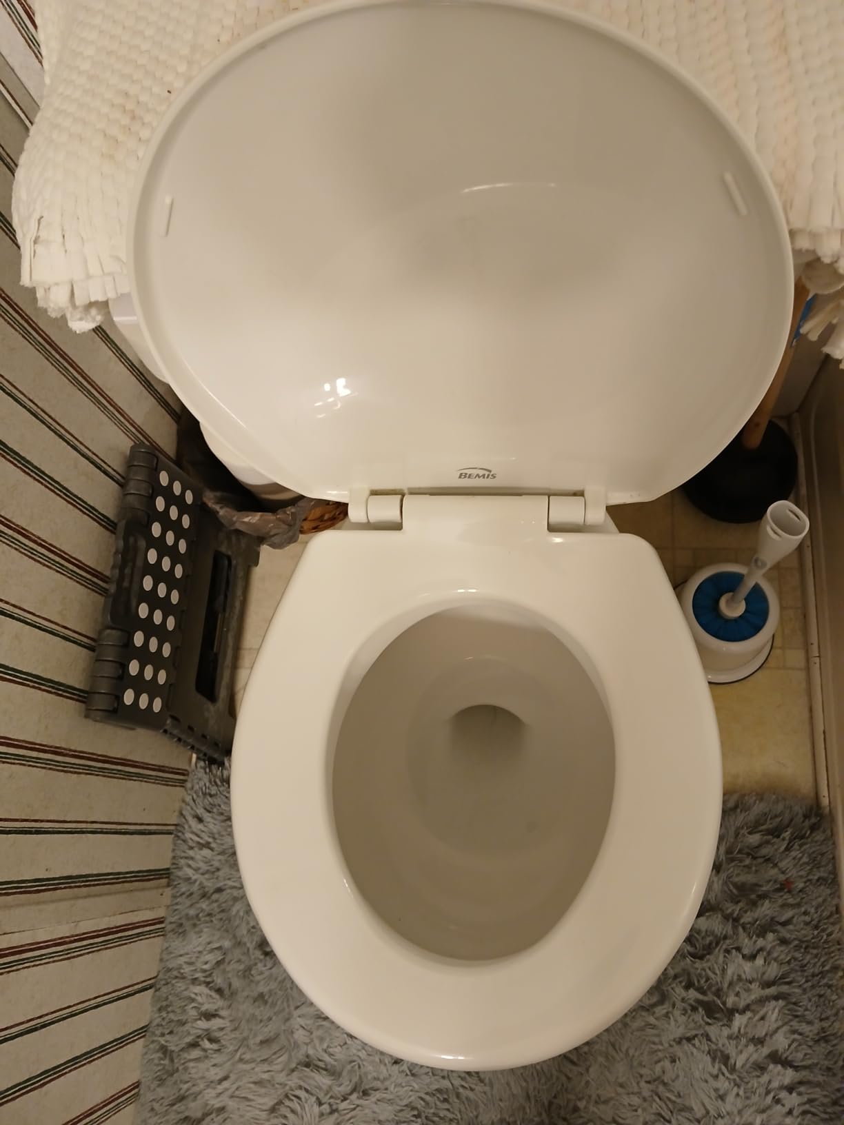 Carex Toilet Seat Riser, Round Raised Toilet Seat Adds 3.5 inches to Toilet Height, for Assistance Bending or Sitting, 300 Pound Weight Capacity Toilet Riser customer photo 2