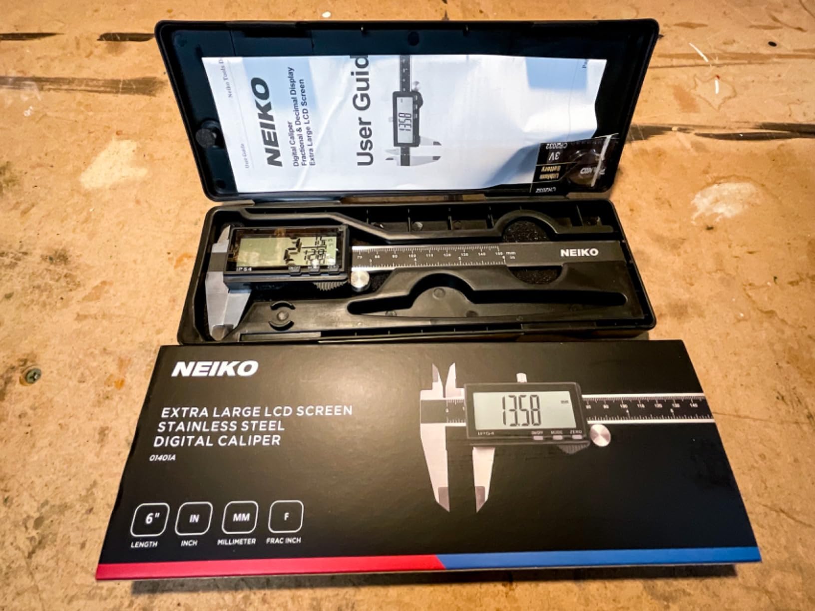 NEIKO 01407A Electronic Digital Caliper Measuring Tool, 0 - 6 Inches Stainless Steel Construction with Large LCD Screen Quick Change Button for Inch Fraction Millimeter Conversions, Digital Caliper Measuring Tool customer photo 2