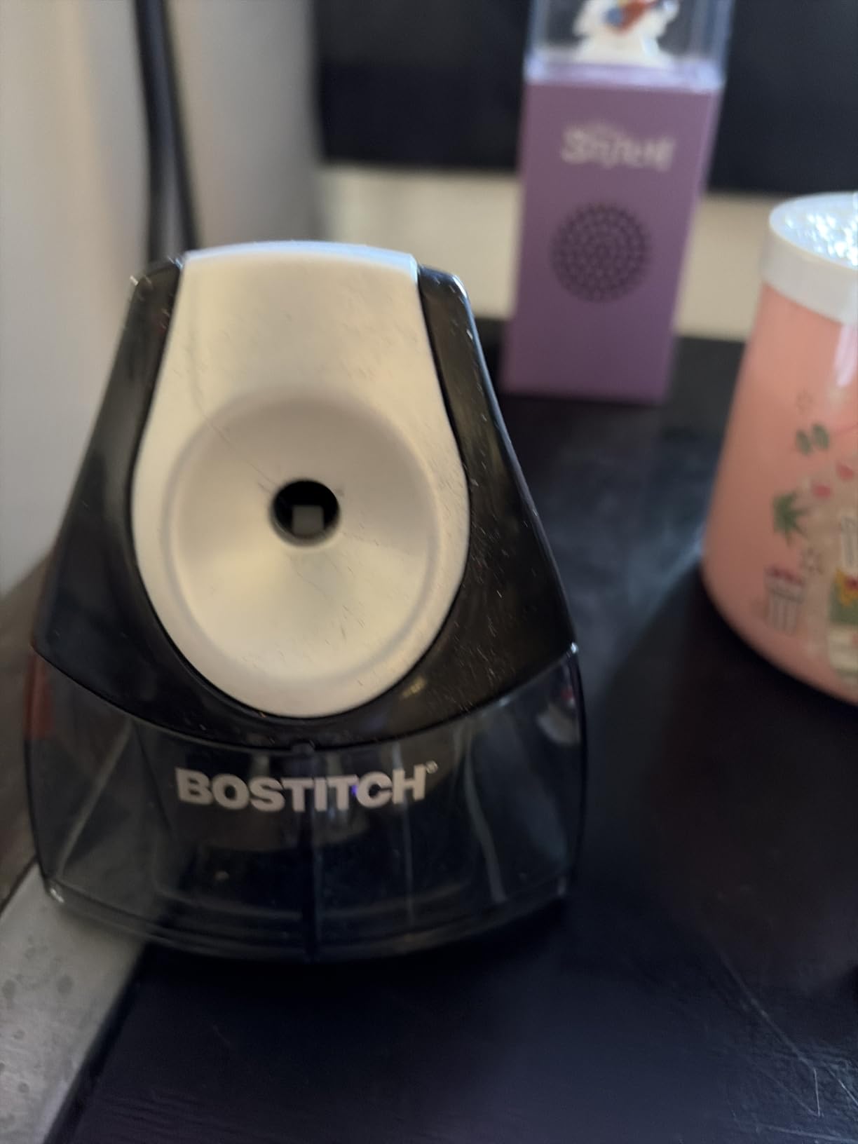 Bostitch Office Electric Pencil Sharpener, Heavy Duty Powerful Stall-Free Motor, High Capacity Shavings Tray, for Office or Classroom, Black customer photo 2
