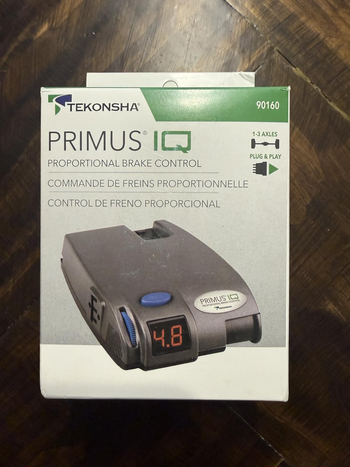 Tekonsha 90160 Primus IQ Proportional Brake Controller for Trailers with 1-3 Axles, compatible with Ford, GM, Chevy, Dodge, RAM, Toyota, Jeep. Wiring Harness Sold Separately. customer photo 1
