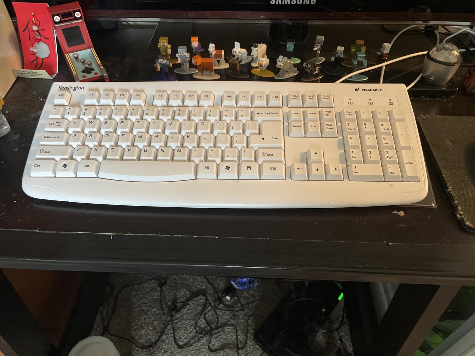 Kensington Pro Fit USB Washable Keyboard - Waterproof & Spill-Resistant Design, Fully Submersible for Easy Cleaning, Quiet Keys, White (K64406US) customer photo 1
