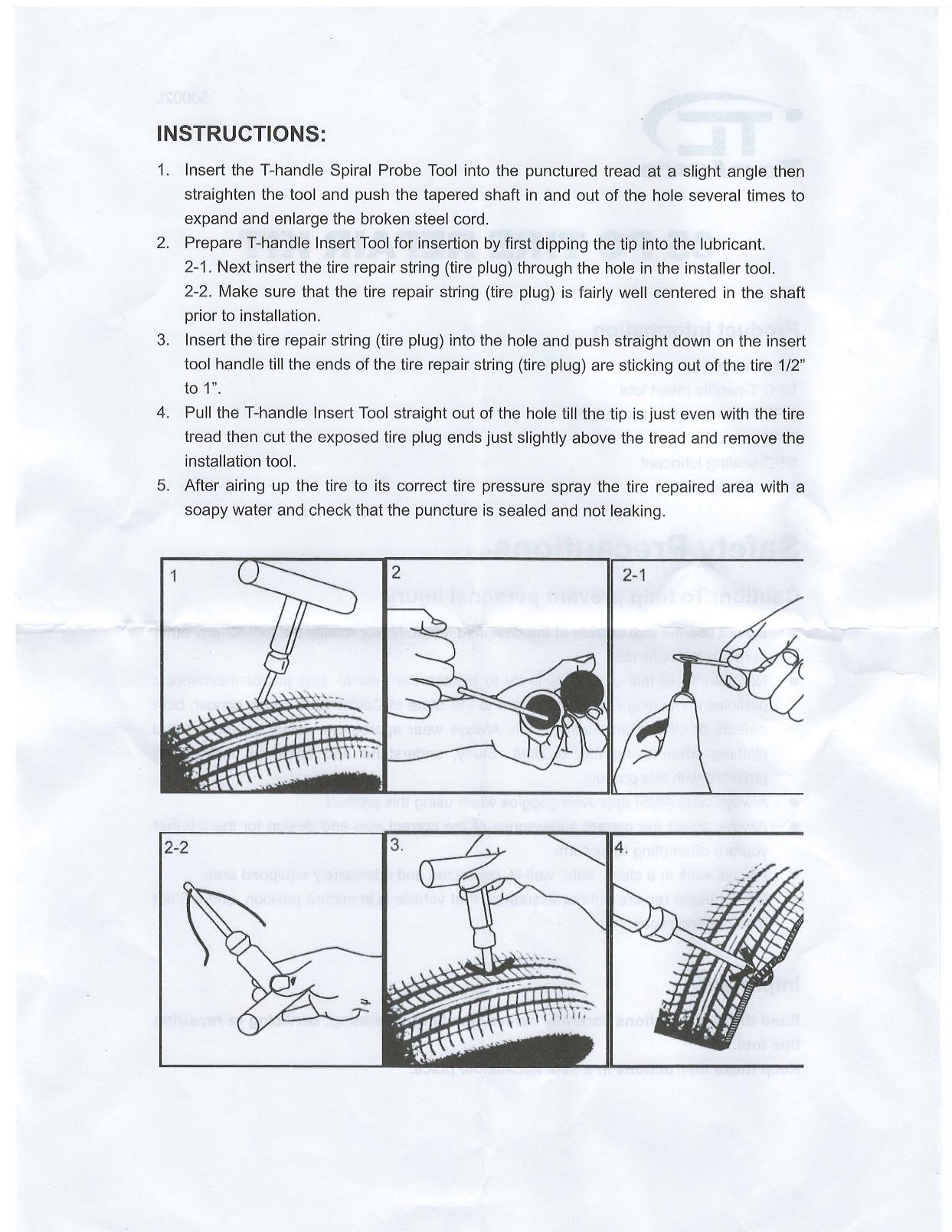 Tooluxe 50002L -35 Piece Tire Repair Universal Heavy Duty Tire Repair Kit with Plugs, Fix A Flat Tire Repair Kit, Ideal for Tires on Cars, Trucks, Motorcycles, ATV Roadside Emergency, Tire Plug Kit customer photo 2