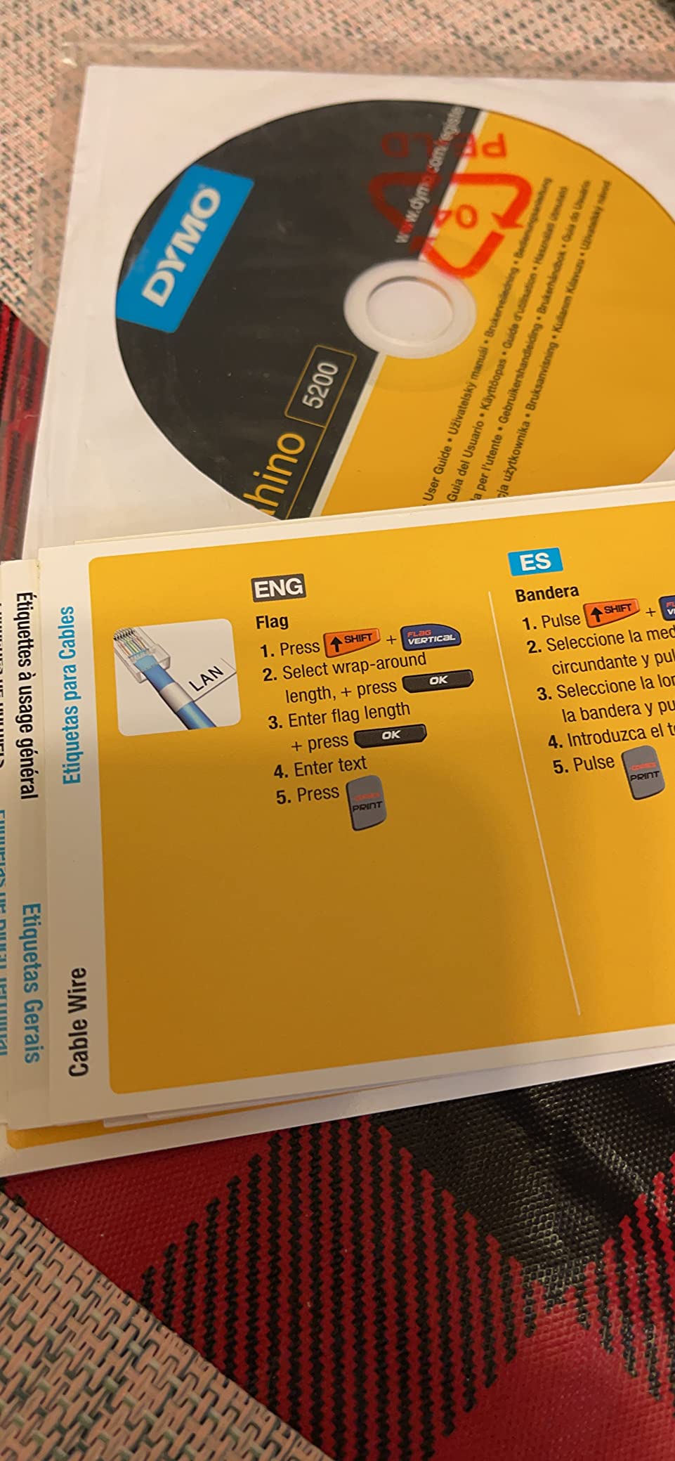 DYMO Industrial Label Maker Rhino 5200 Label Maker Time-Saving Hot Keys Prints Fast Durable For Job Sites customer photo 1