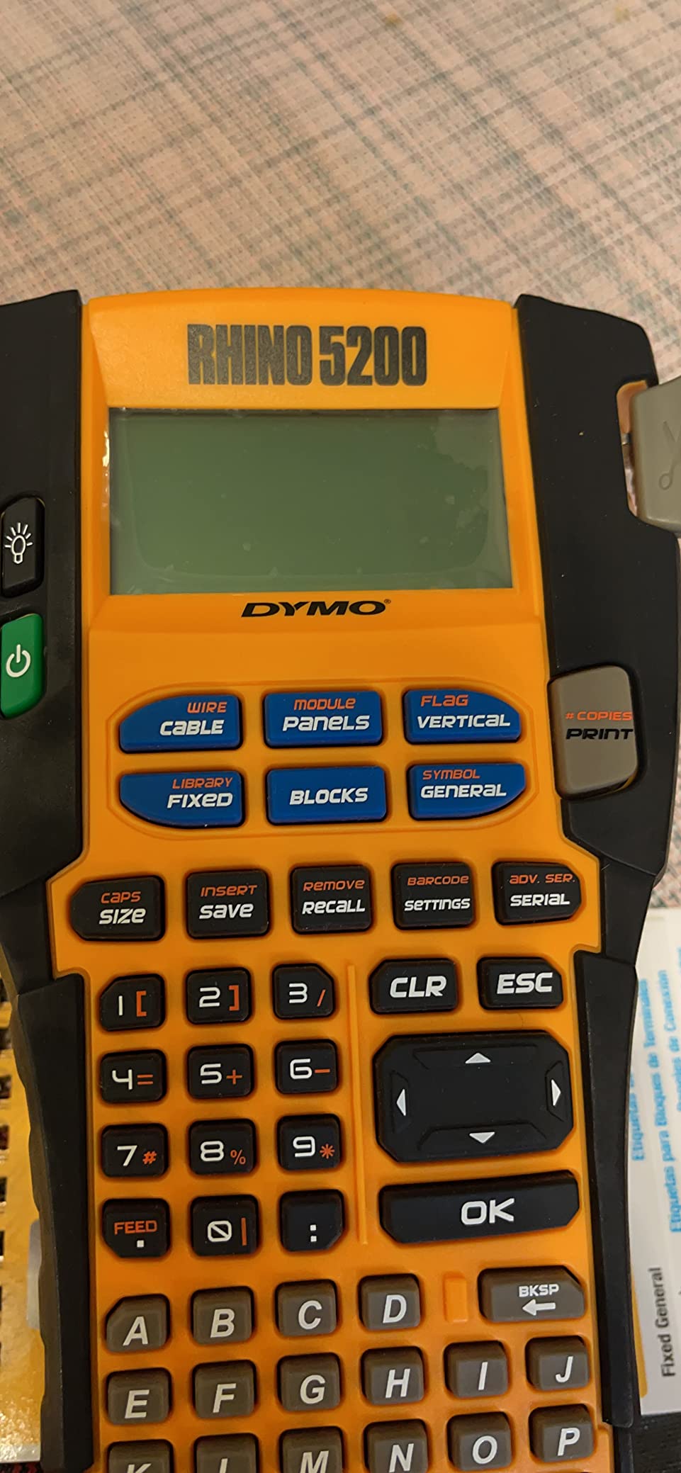 DYMO Industrial Label Maker Rhino 5200 Label Maker Time-Saving Hot Keys Prints Fast Durable For Job Sites customer photo 2