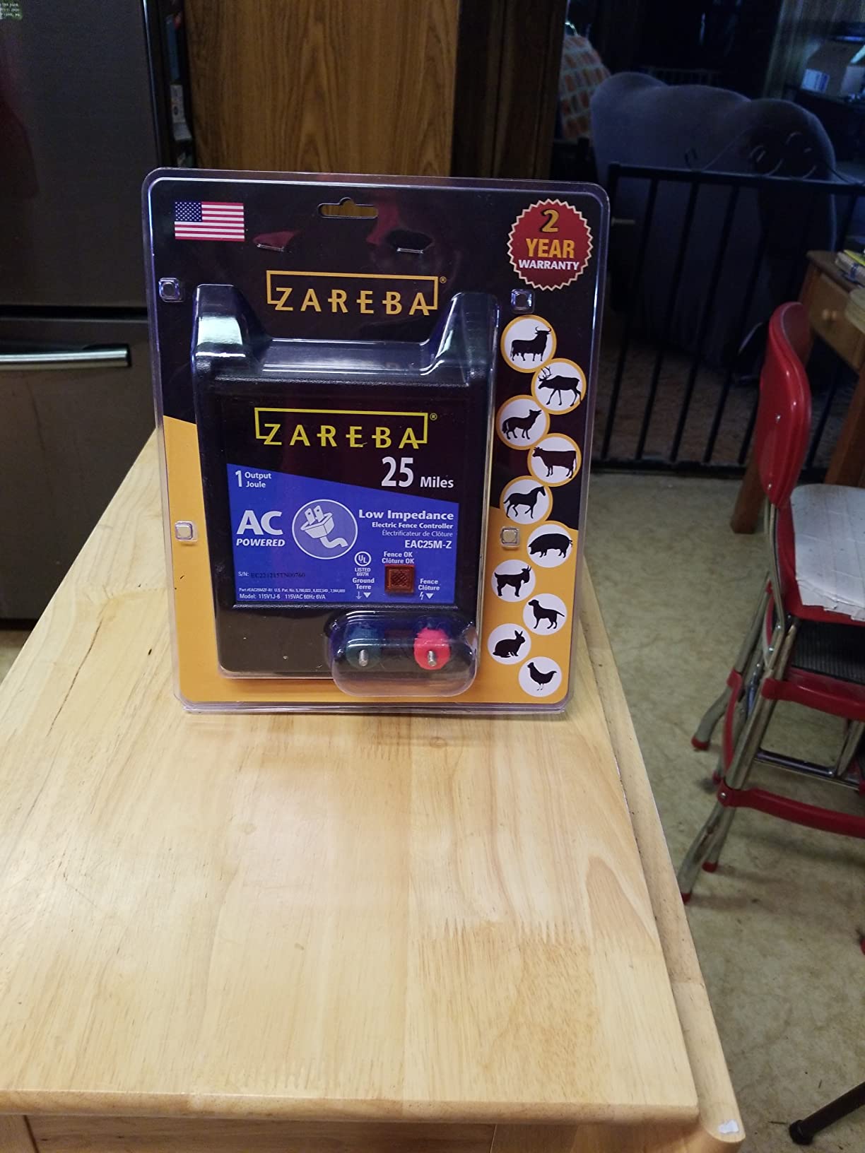 Zareba 25 Mile AC Powered Low Impedance Electric Fence Charger - Plug In Fence Charger - Contain Bulls, Cattle, Dogs, Exotics, Horses & More customer photo 2