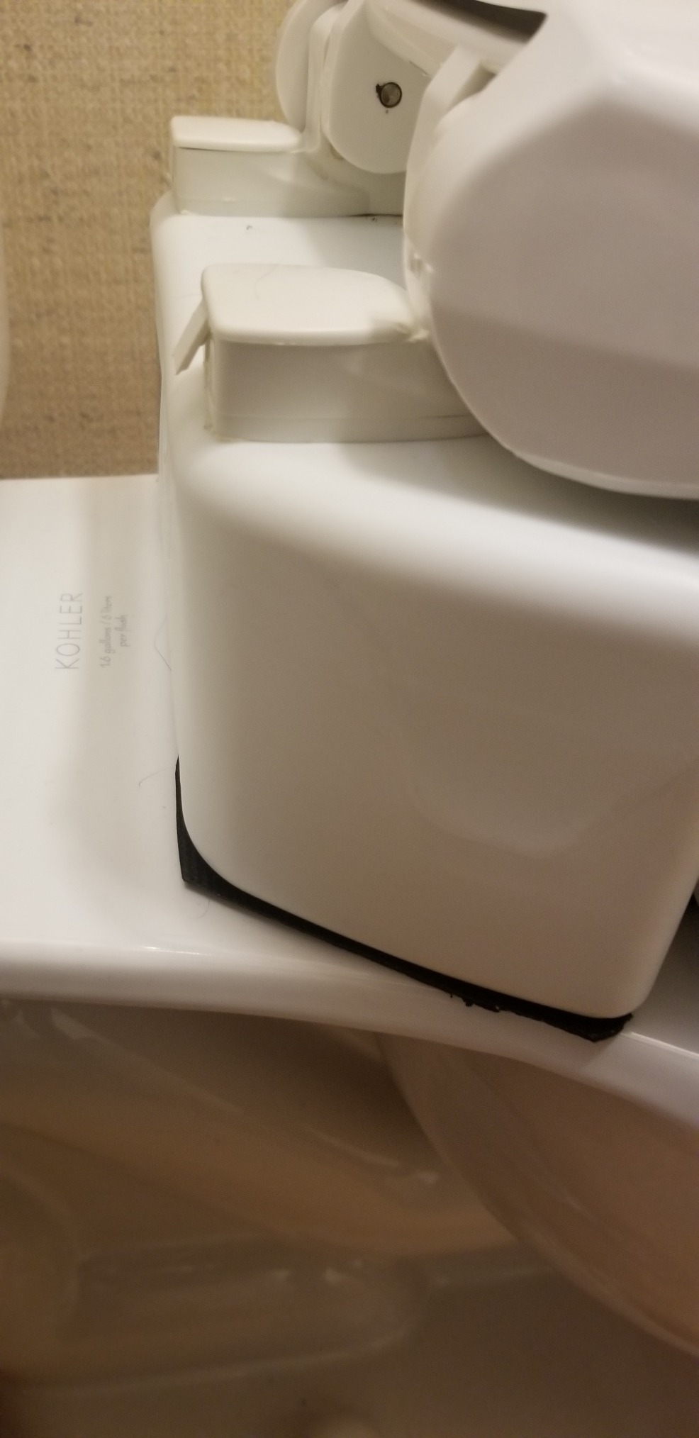 Carex Health Brands Hinged Elongated Toilet Seat Riser, Adds 3.5 Inches of Height to Toilet, 300 Pound Weight Capacity, Raised Toilet Seat, White (FGB32100 0000) customer photo 2