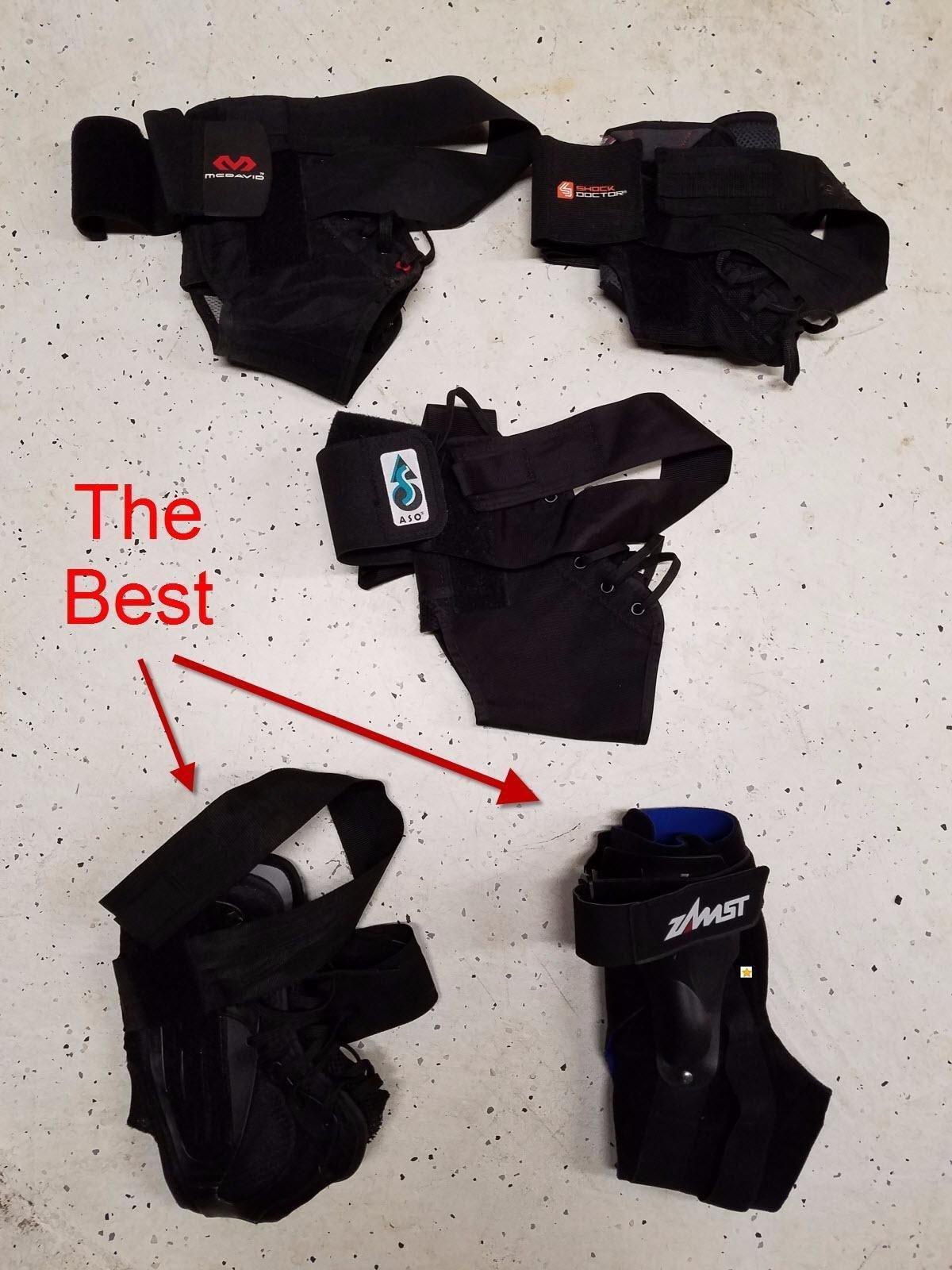A2-DX Black Ankle Brace for Sport - Breathable Sports Ankle Support for Men and Women with Guard Stabilizers for High-Grade Ankle Sprain - Left, Large customer photo 1