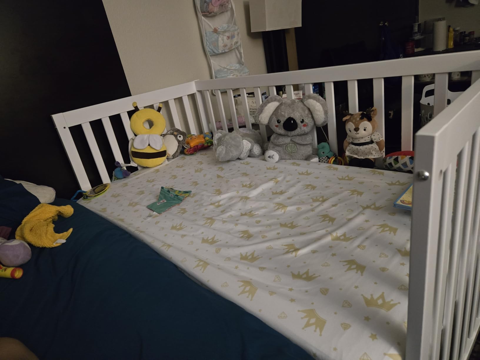 Dream On Me Synergy 5-in-1 Convertible Full-Size Baby Crib with Toddler, Day & Full Bed Conversion in White, GreenGuard Gold & BSA, 3 Mattress Heights, Sustainable Pinewood customer photo 1