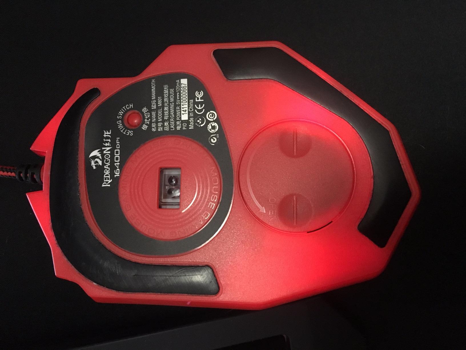 Redragon M801 Gaming Mouse, RGB PC Gaming Mouse MMO with 9 Programmable Buttons Macro Recording, 16000 DPI, Fire Button for Gaming Windows Computer - Wired, Black customer photo 1