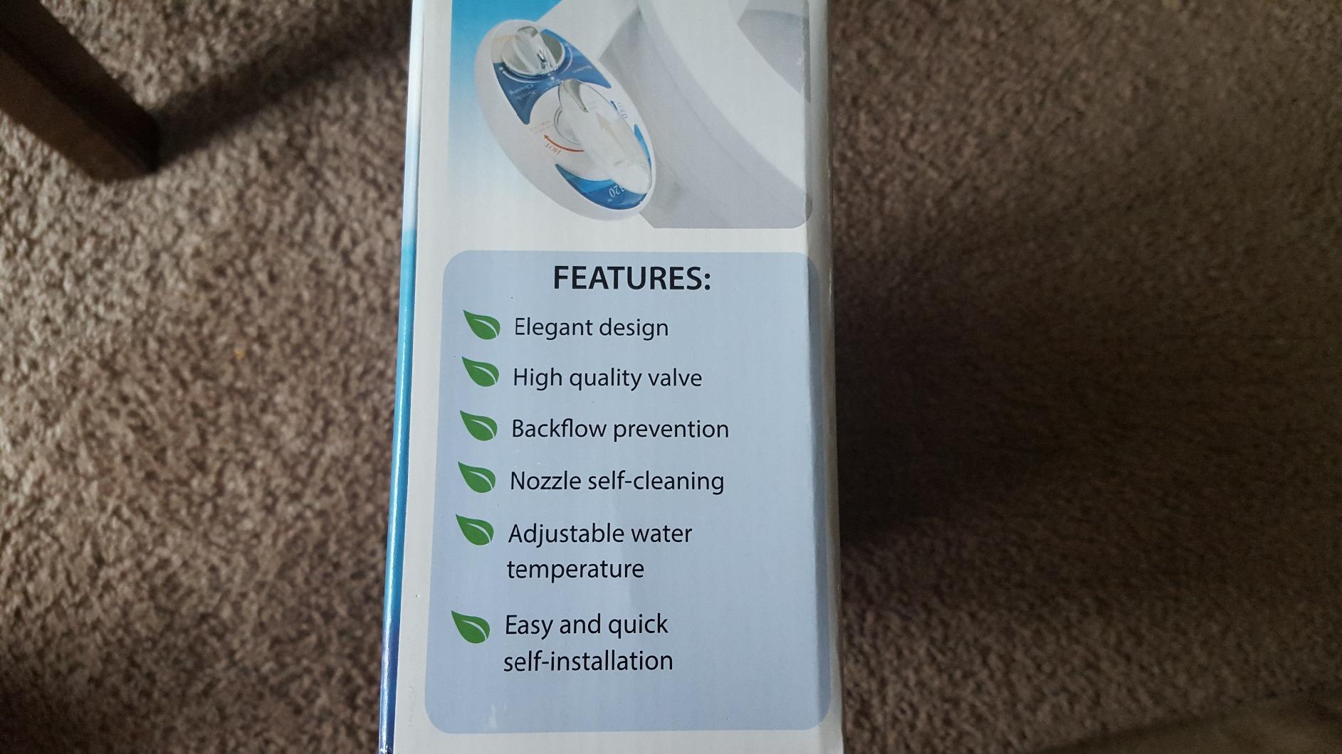 LUXE Bidet NEO 320 - Warm Water, Dual Nozzle, Self-Cleaning, Non-Electric Bidet Attachment for Toilet Seat, Adjustable Water Pressure, Rear & Feminine Wash (White) customer photo 2