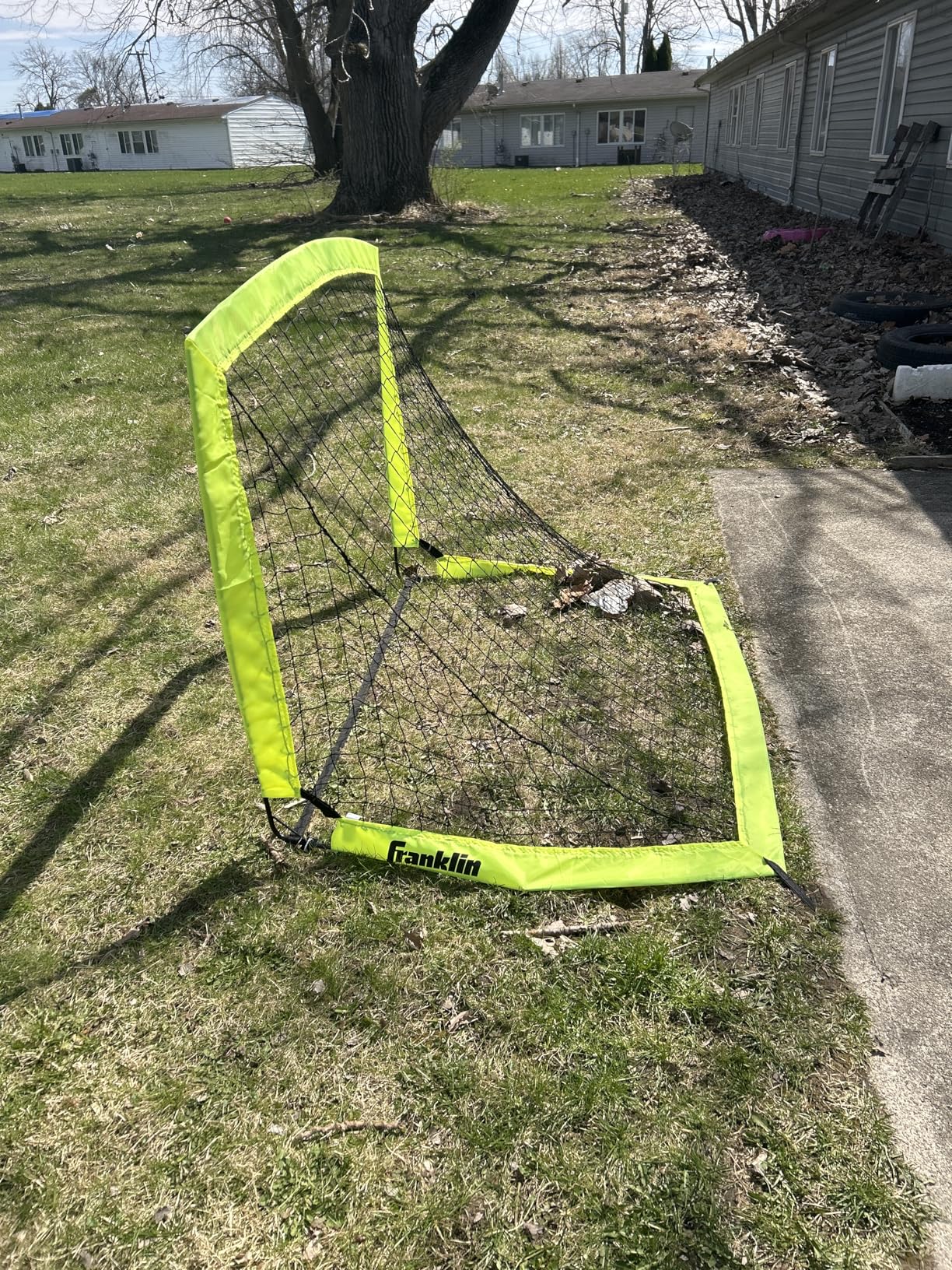 Franklin Sports Blackhawk Backyard Soccer Goal - Portable Pop Up Soccer Nets - Youth + Adult Folding Indoor + Outdoor Goals customer photo 1