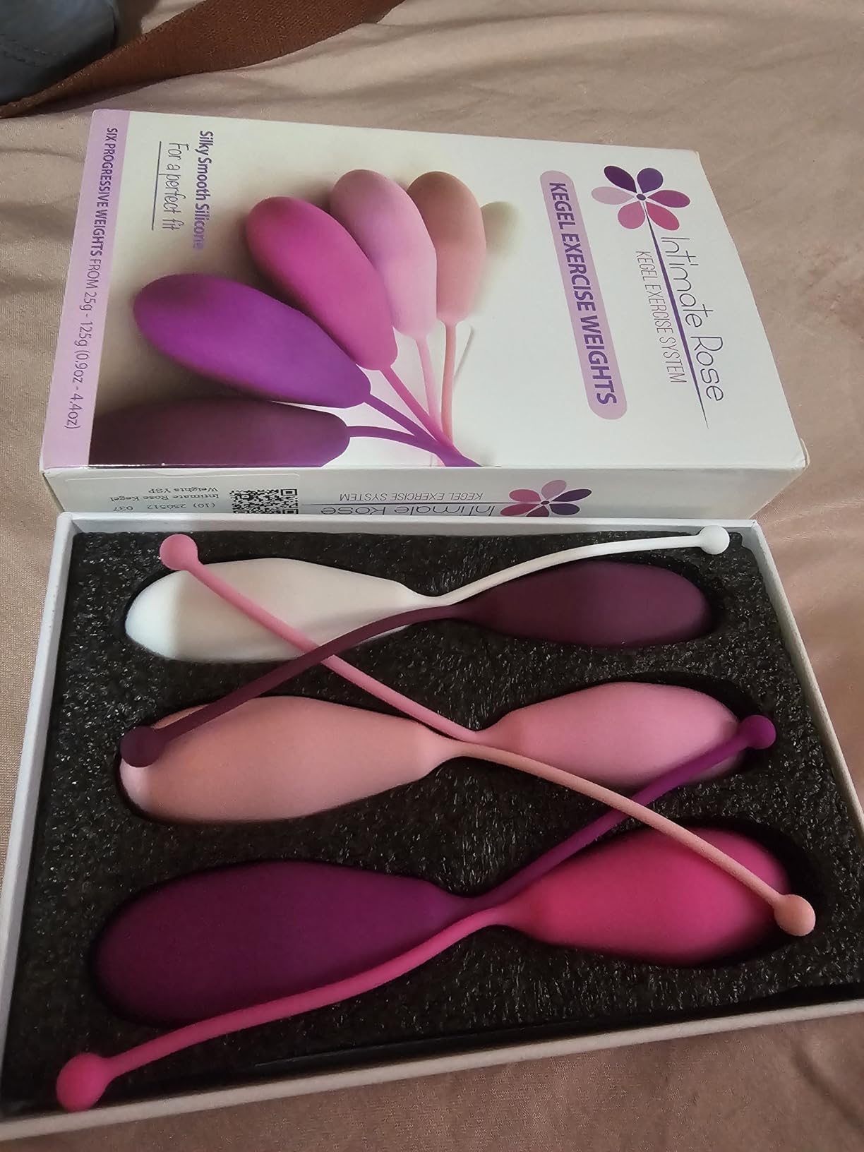 Kegel Exercise System - Pelvic Floor Exercises - Set of 6 Premium Silicone Kegel Exercise Weights & Control with Training Kit for Women: Beginners & Advanced customer photo 2