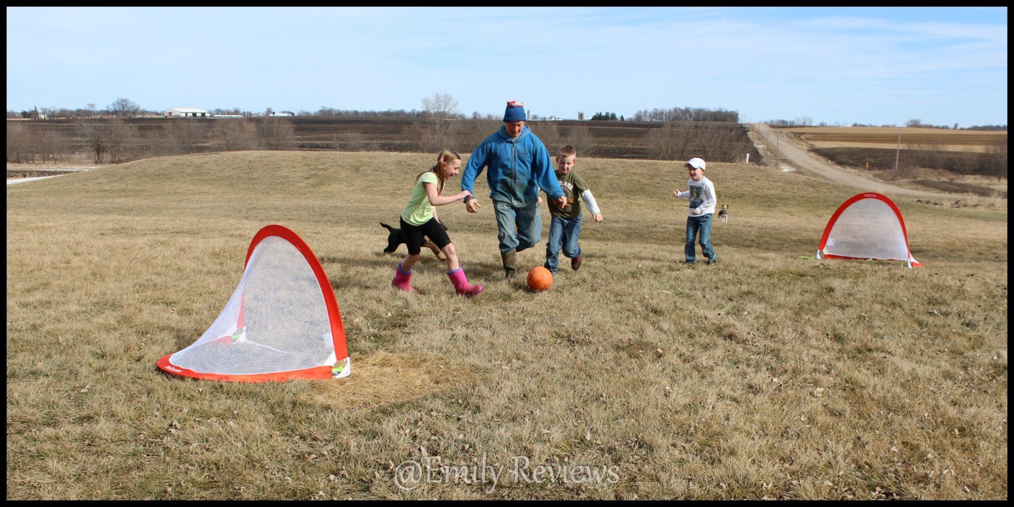 GoSports Portable Pop-Up Soccer Goals for Backyard - Kids & Adults - Set of Two Nets with Agility Training Cones and Carrying Case customer photo 1
