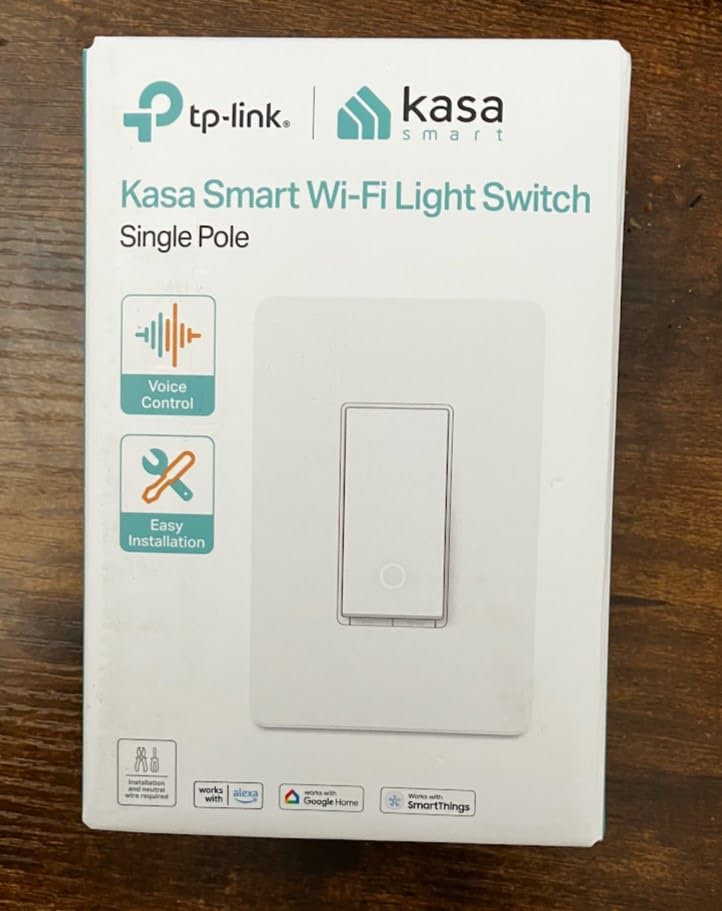 Kasa Smart Light Switch HS200, Single Pole, Needs Neutral Wire, 2.4GHz Wi-Fi Light Switch Works with Google Home, UL Certified, No Hub Required, White customer photo 2