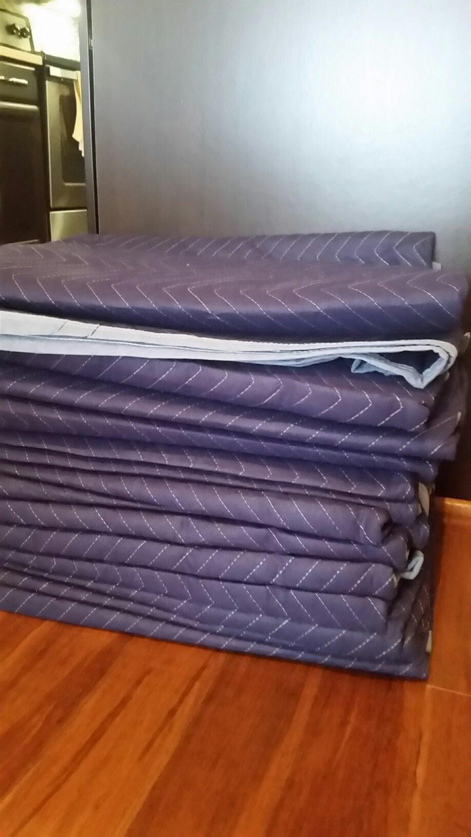 Sure-Max 12 Moving & Packing Blankets - Deluxe Pro - 80 x 72 (40 lb/dz weight) - Professional Quilted Shipping Furniture Pads Royal Blue customer photo 2