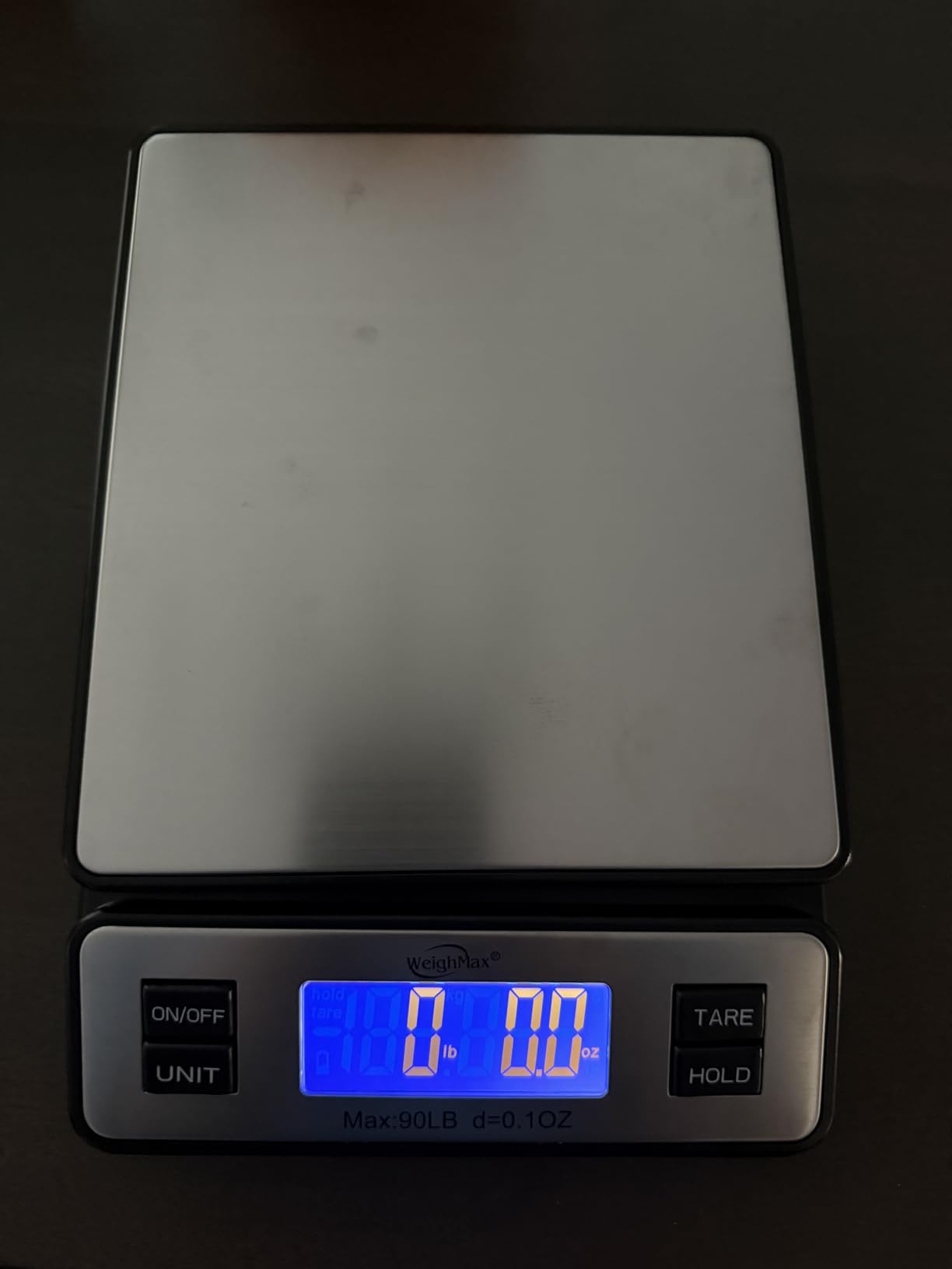 Weighmax W-2809 90 LB X 0.1 OZ Durable Stainless Steel Digital Postal Scale, Shipping Scale With AC adapter customer photo 2