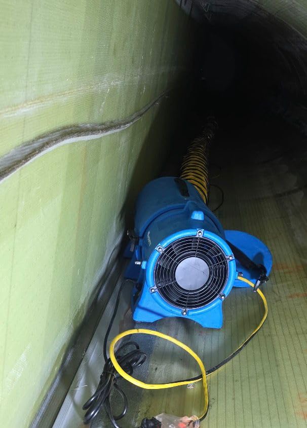 MOUNTO 8inch 1/3hp High Pressure Axial Blower Fan for Ventilation w/ 25ft Hoses and Canister customer photo 1