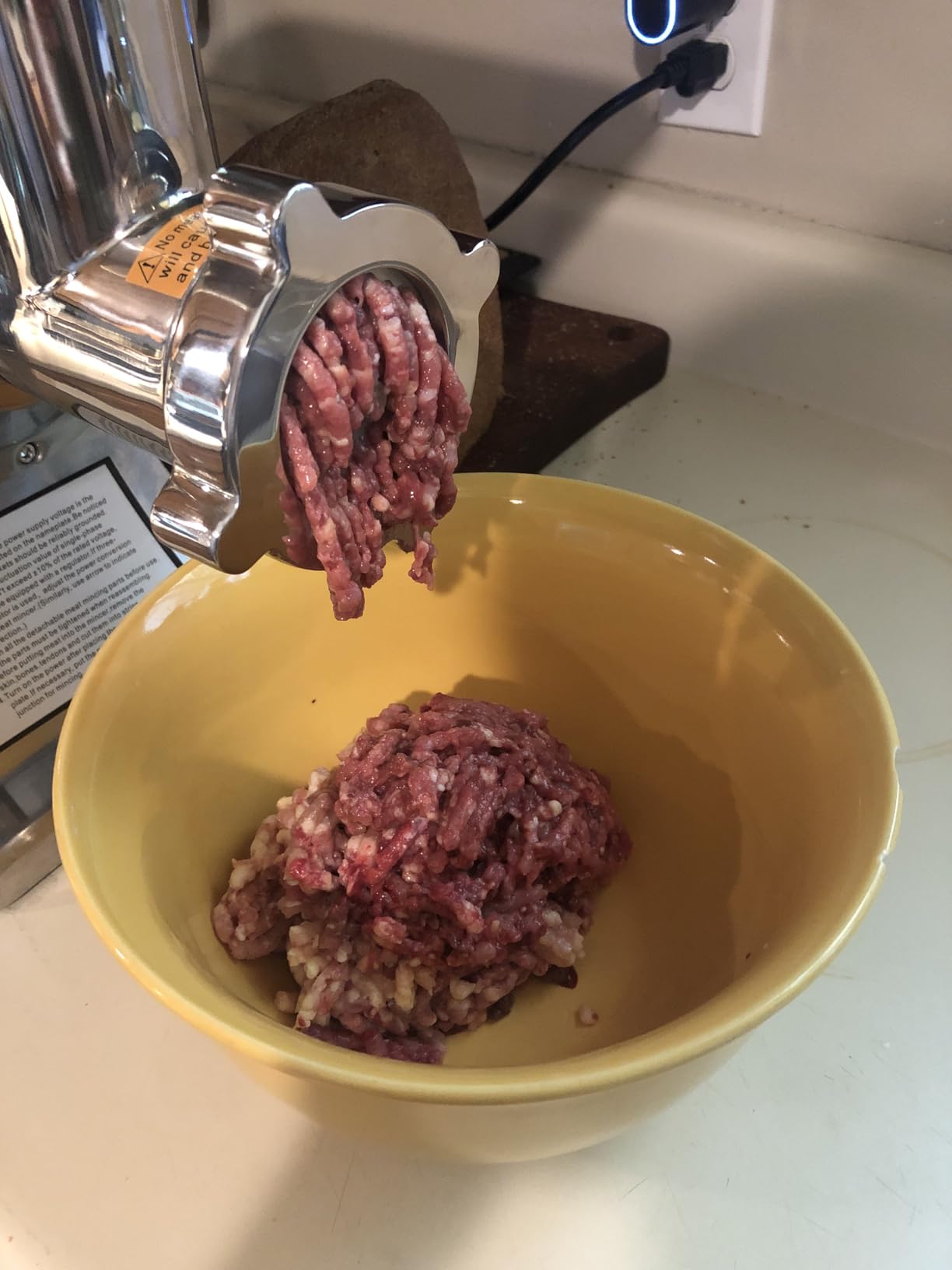 Happybuy Commercial Meat Grinder, 550LB/h 1100W, 220 RPM Heavy Duty Stainless Steel Industrial Meat Mincer w/2 Blades, Grinding Plates & Meat Pusher customer photo 1