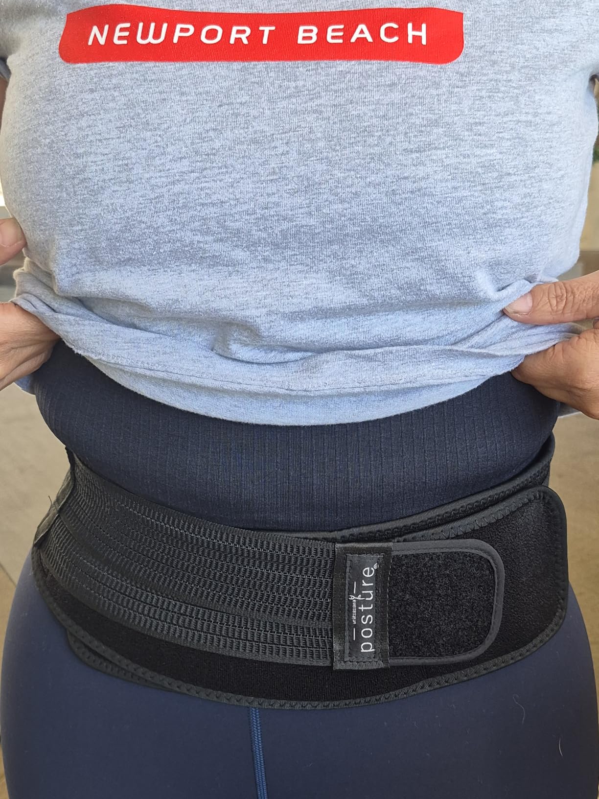 Vriksasana Posture Sacroiliac Hip Belt for Women and Men That Alleviates Sciatic, Pelvic, Lower Back, Leg and Sacral Nerve Pain Caused by Si Joint Dysfunction| Trochanter Brace (Regular, Black) customer photo 2
