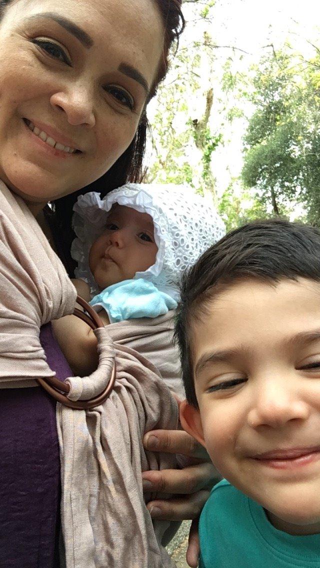 Nalakai Luxury Ring Sling Baby Carrier, Soft Linen Blend Baby Sling, Baby Wrap, Wear Your Little One Close to Your Heart, Comfort, Style customer photo 1