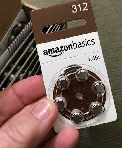 Amazon Basics 60-Pack Hearing Aid Size 10 Zinc-Air Batteries, 1.45 Volt, Yellow Tab, 4-Year Shelf Life, Child-Safe Package customer photo 1