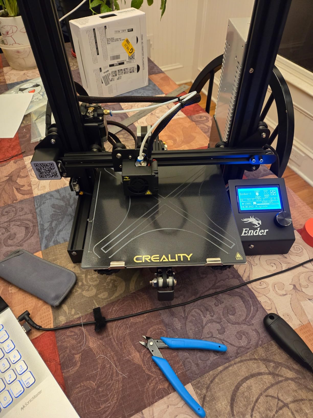 Creality Ender 3 V3 SE 3D Printer, 250mm/s Printing Speed DIY 3D Printers with CR Touch Auto Leveling, Sprite Direct Extruder Auto-Load Filament Dual Z-axis Y-axis, Printing Size 8.66x8.66x9.84 inch customer photo 1