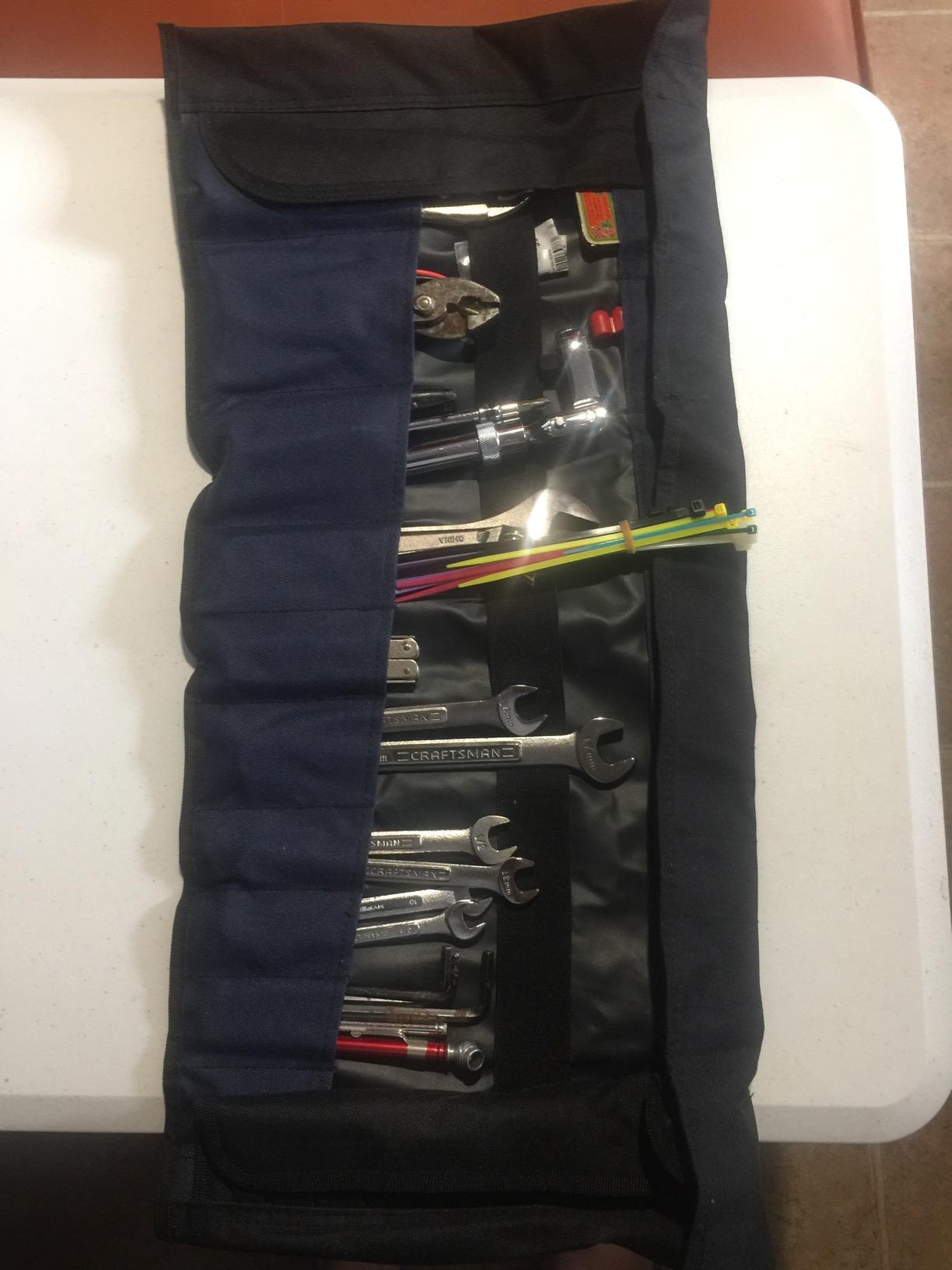 32 Pocket Tool Roll Organizer - Wrench Organizer & Tool Pouch - Wrench Roll Includes Pouches for 10 Sockets - Roll Up Tool Bag for Electrician, HVAC, Plumber, Carpenter or Mechanic customer photo 2