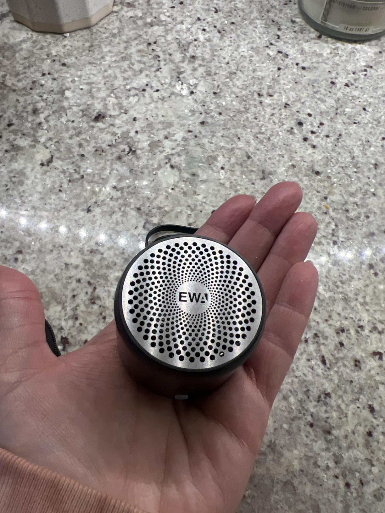 EWA Travel Case Packed, A106 Pro Portable Bluetooth Speaker with Custom Bass Radiator, Brief Design, IP67 Waterproof, Perfect Mini Speaker for Shower, Room, Bike, Car (Black) customer photo 2