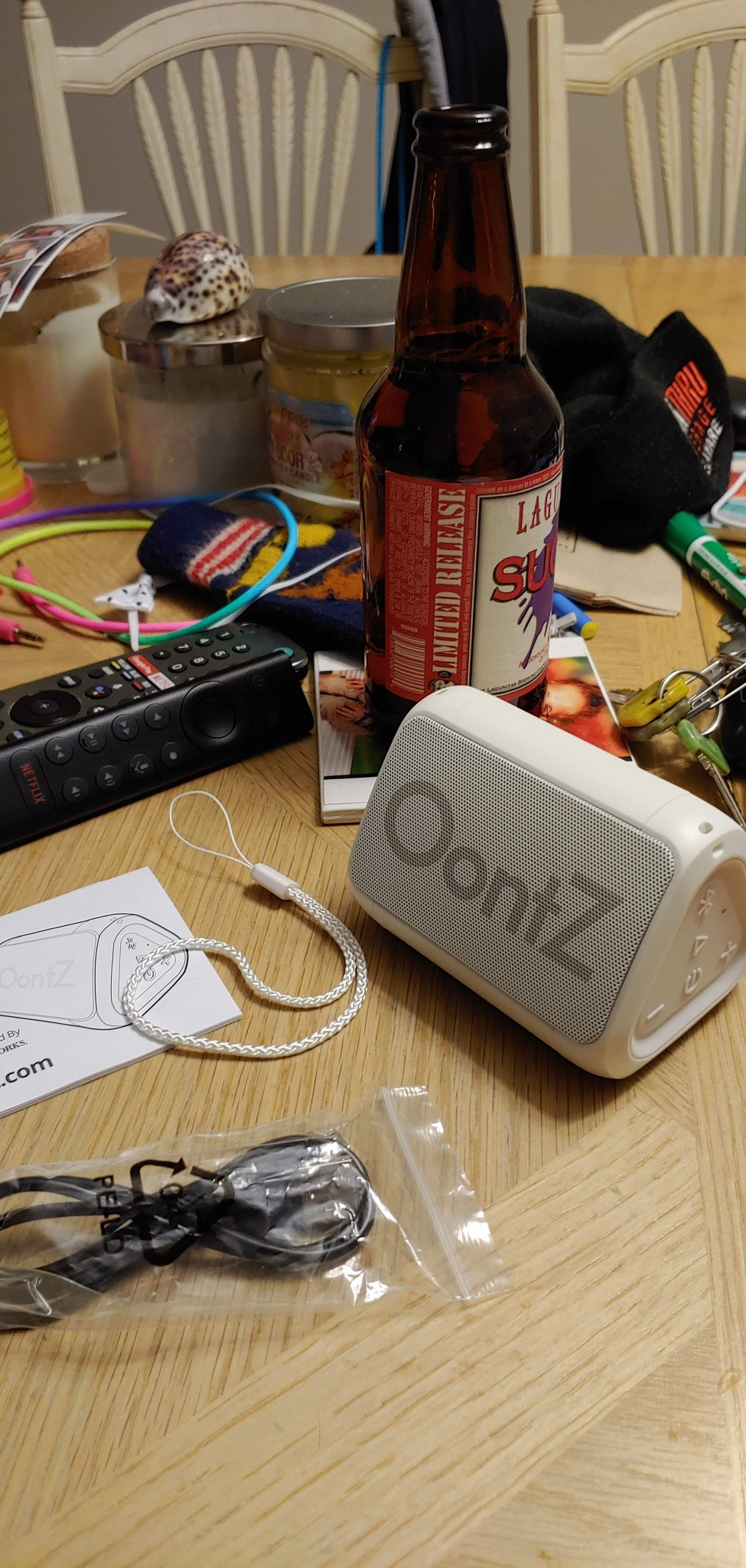 OontZ Angle Solo Portable Bluetooth Speaker - Ultra Portable, 14 Hours of Playtime, 100ft Wireless Range, Waterproof, Budget-Friendly Speaker for Travel, Outdoor or Home (Blue) customer photo 1