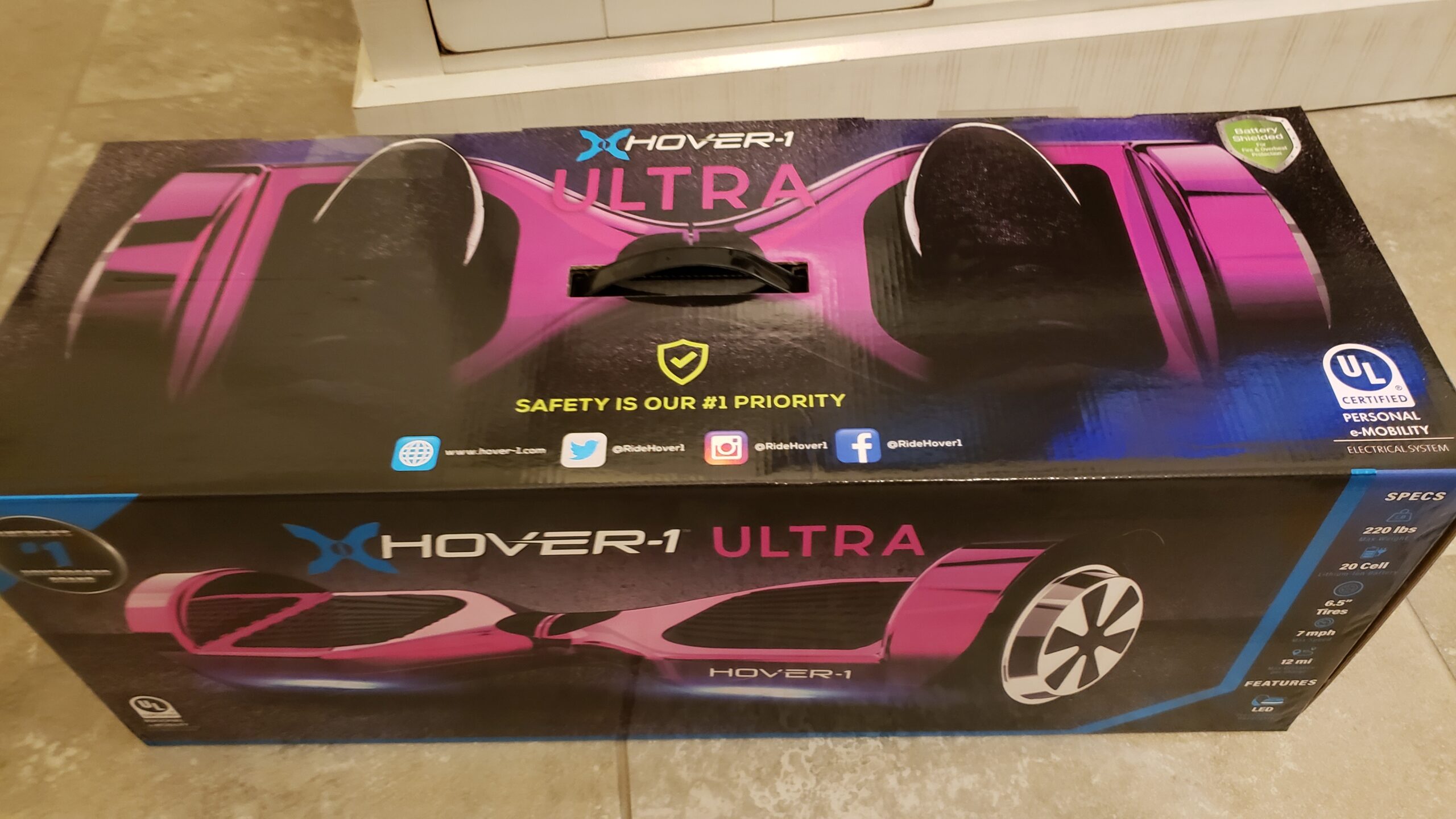 Hover-1 Ultra Electric Self Balancing Scooter with 9MPH Top Speed, 9 Mile Range, 400W Motor, Long Lasting Li-Ion Battery, 5HR Full Charge customer photo 1