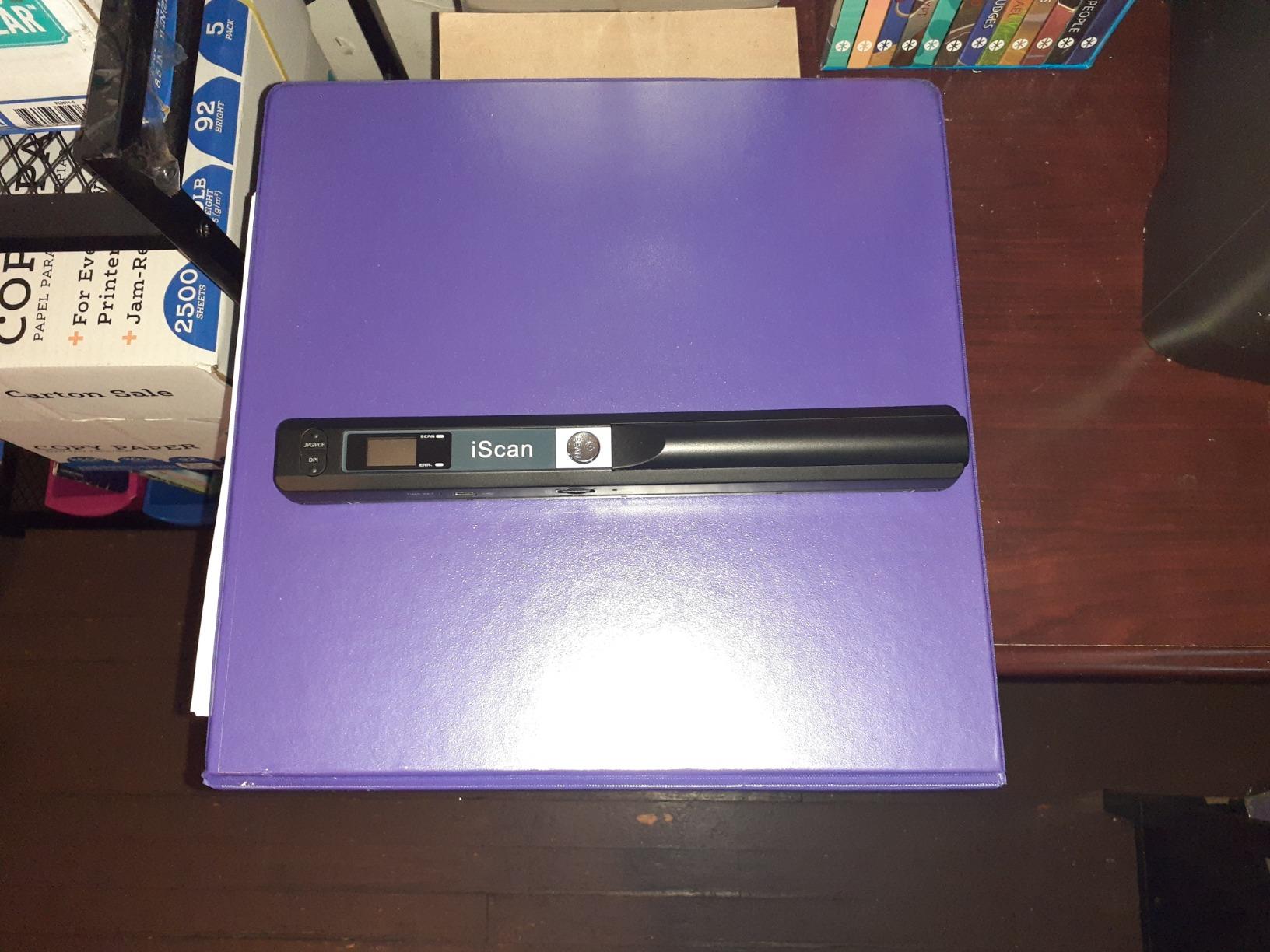 MUNBYN Portable Scanner, 900 DPI Photo Scanner for A4 Documents & Pictures customer photo 2