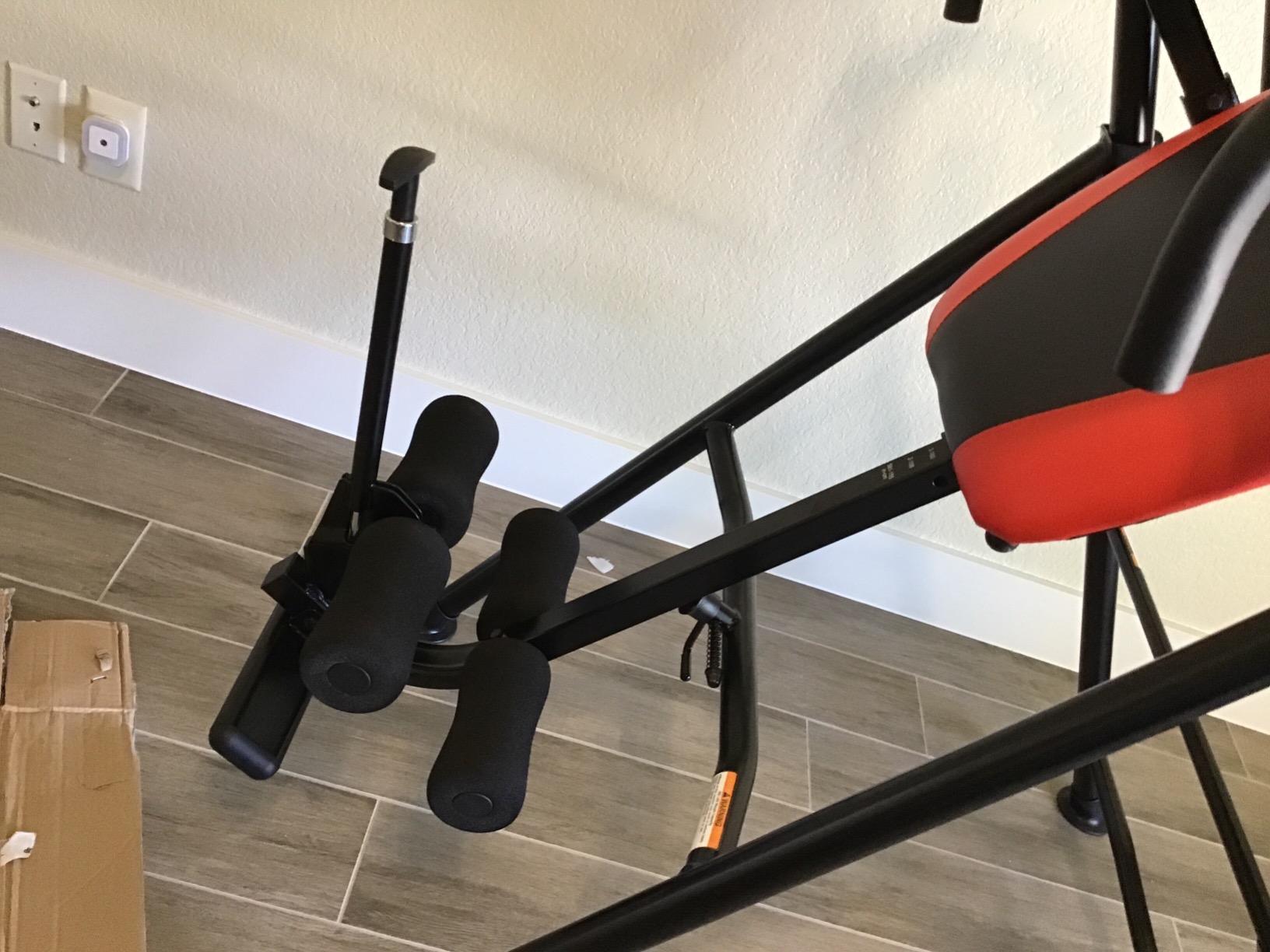 Body Vision IT9550 Deluxe Inversion Table with Adjustable Head Rest & Lumbar Support Pad, Heavy Duty up to 250 lbs., Red customer photo 2