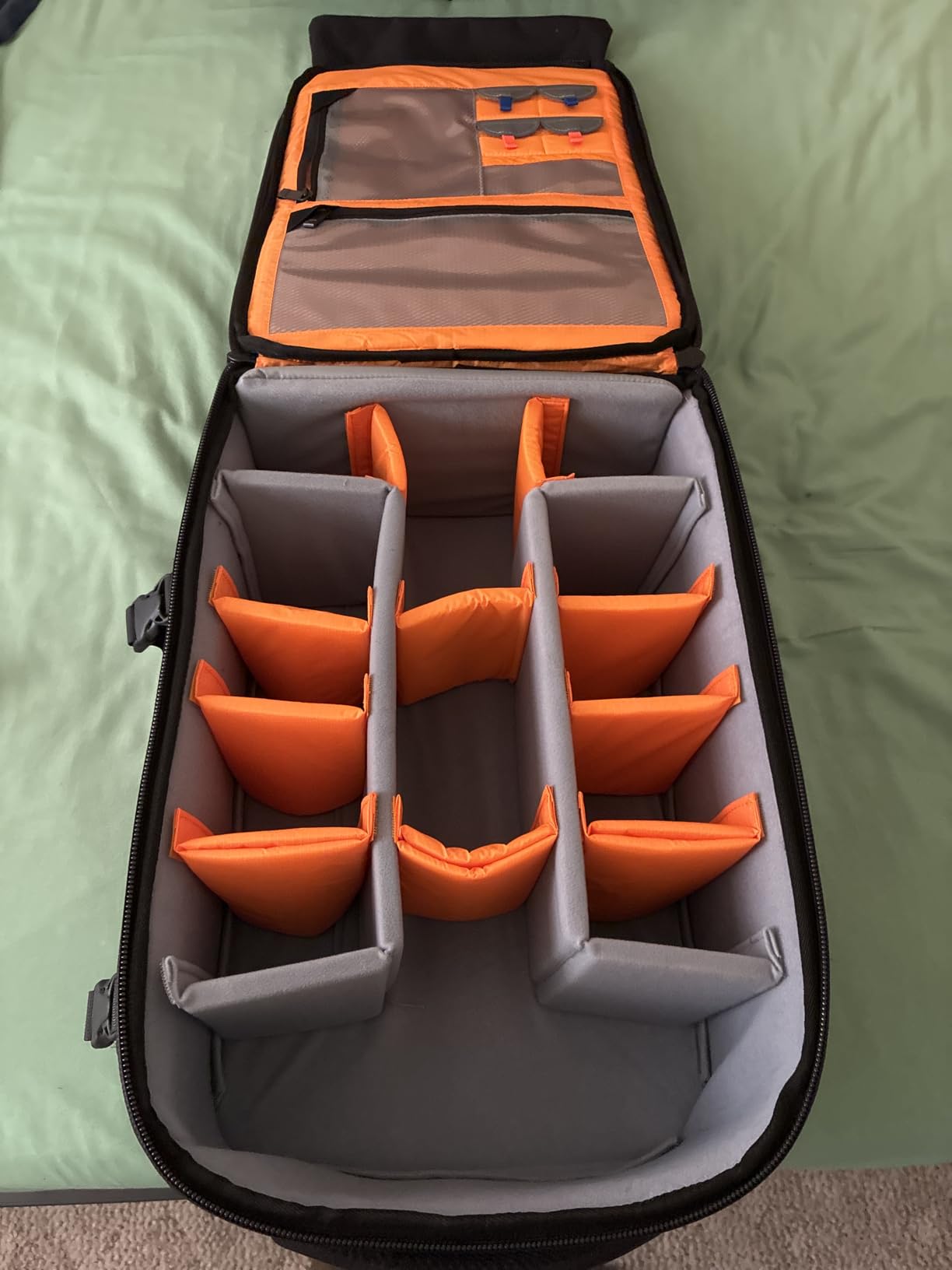 SLINGER 2-in-1 Wheeled Camera Backpack, Rolling Luggage Case with Handle and Anti-Shock Dividers for DSLR Cameras, Lenses, Hoods, Lighting, Tripod, & Accessories, Travel Bag with Wheels customer photo 1