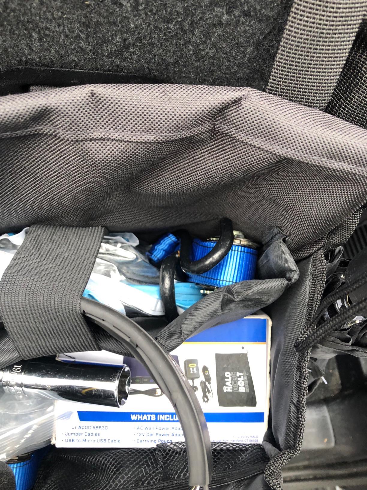 Tidify Car Front Seat Organizer [2025 UPDATED] with Dedicated Tablet and Laptop Storage Stabilizing Side Straps Soft Adjustable Shoulder Strap and Hardened Buckles Your Office Away from Office. customer photo 2