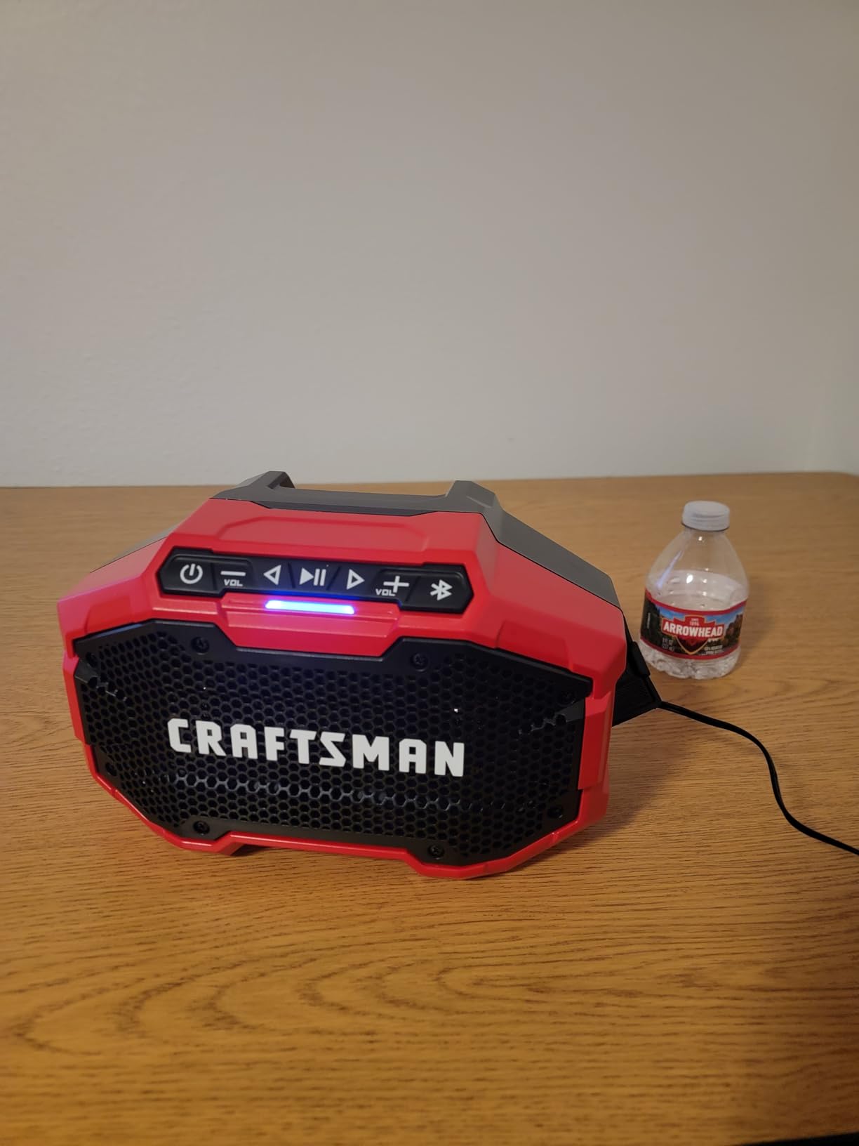 CRAFTSMAN V20 Wireless Portable Bluetooth Speaker, Tool Only (CMCR001B), Red customer photo 2