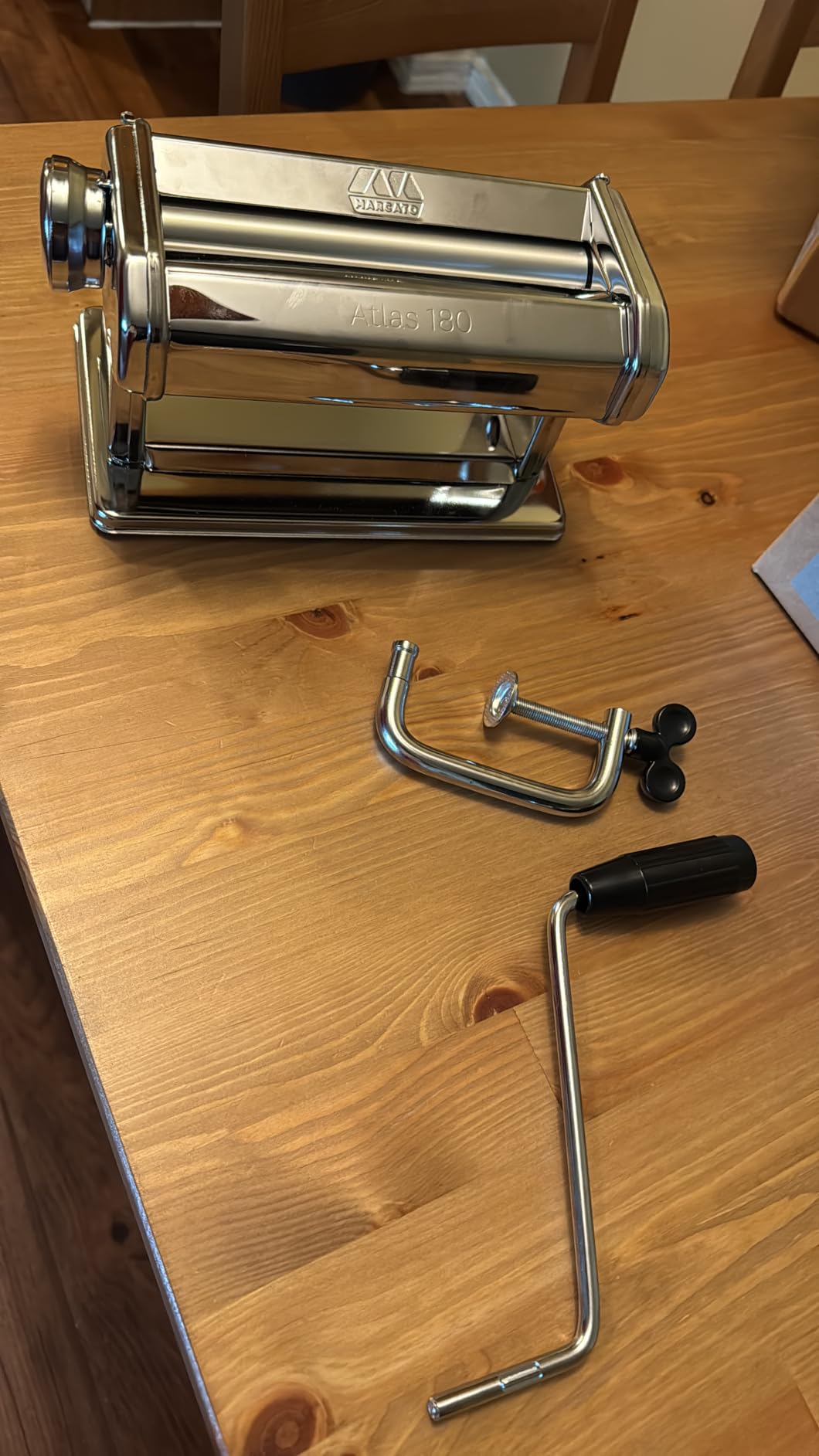 MARCATO Made in Italy Atlasmotor 110V Electric Pasta Machine, Chrome Steel customer photo 2